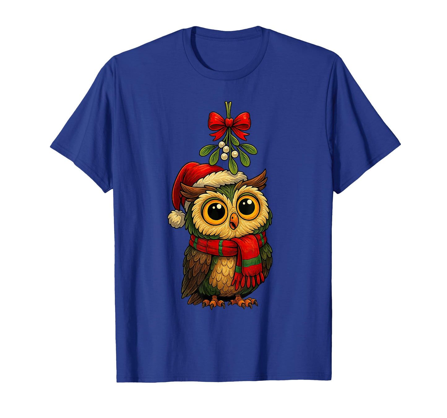 Kawaii Baby Owl Christmas Birding Birder Holidays T-Shirt