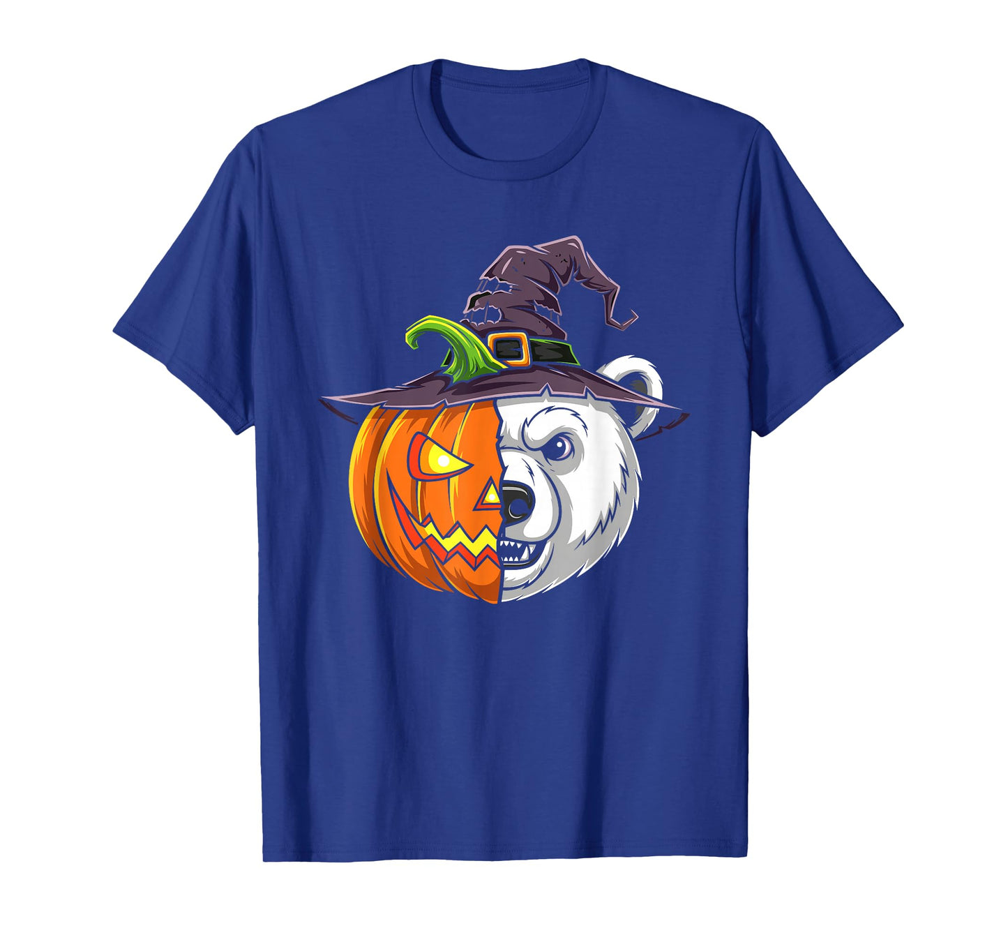 Polar Bear Pumpkin Jack O Lantern Halloween Kids Mens Womens T-Shirt