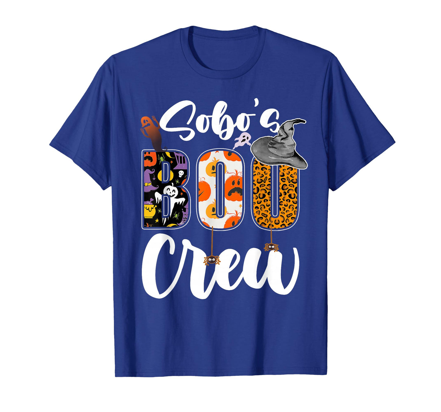 Sobo's Boo Crew Halloween Grandma Grandkids Matching T-Shirt