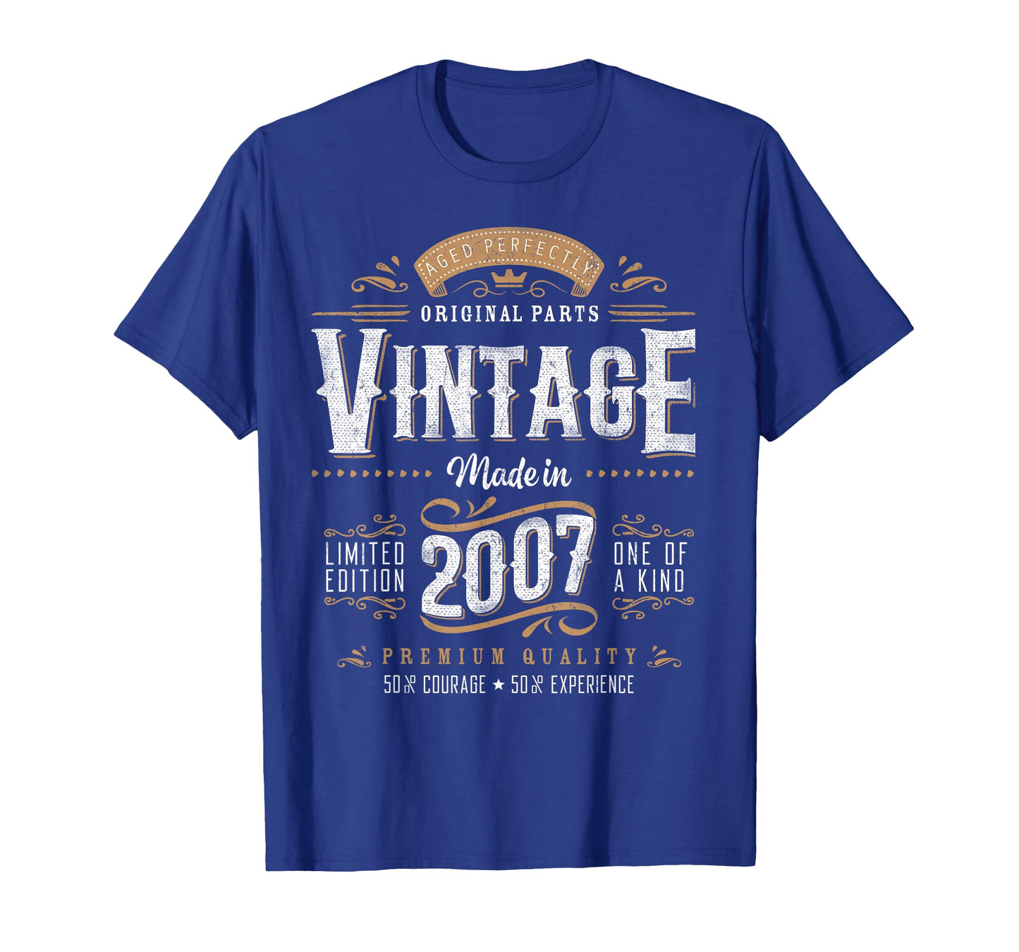 Vintage 2007 18th Birthday Gifts Women Men 18 Year Old T-Shirt