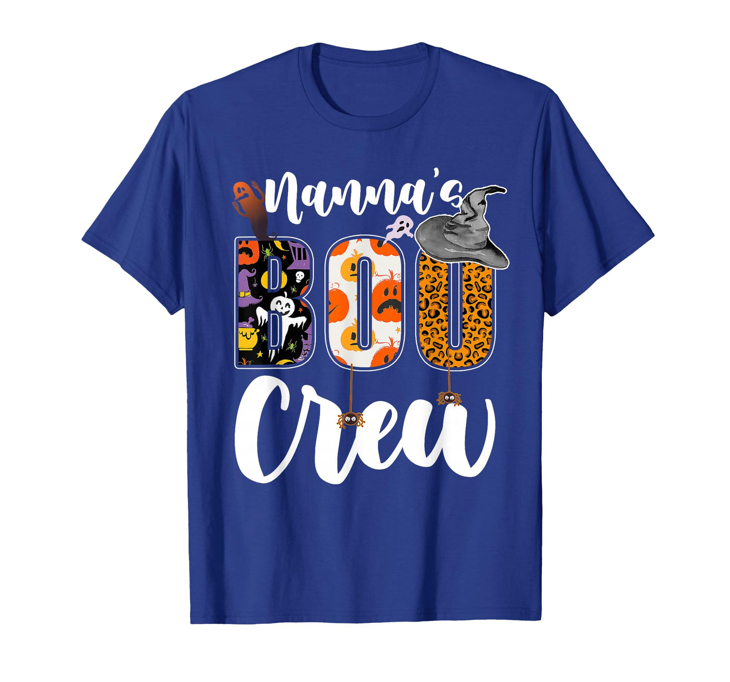 Nanna's Boo Crew Halloween Grandma Grandkids Matching T-Shirt