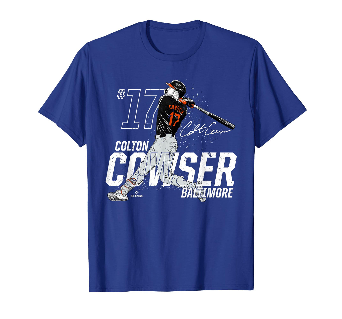 Dynamic Pose Colton Cowser Baltimore Baseball MLBPA T-Shirt