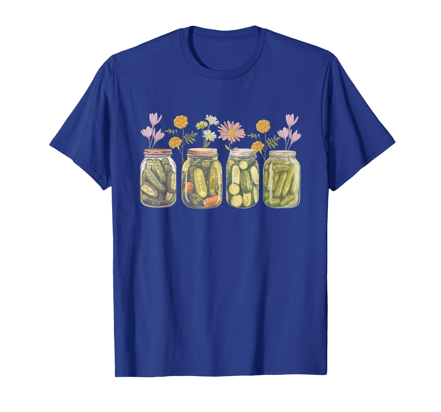 Vintage Canned Pickles Wildflower Canning Season Pickle Jar T-Shirt
