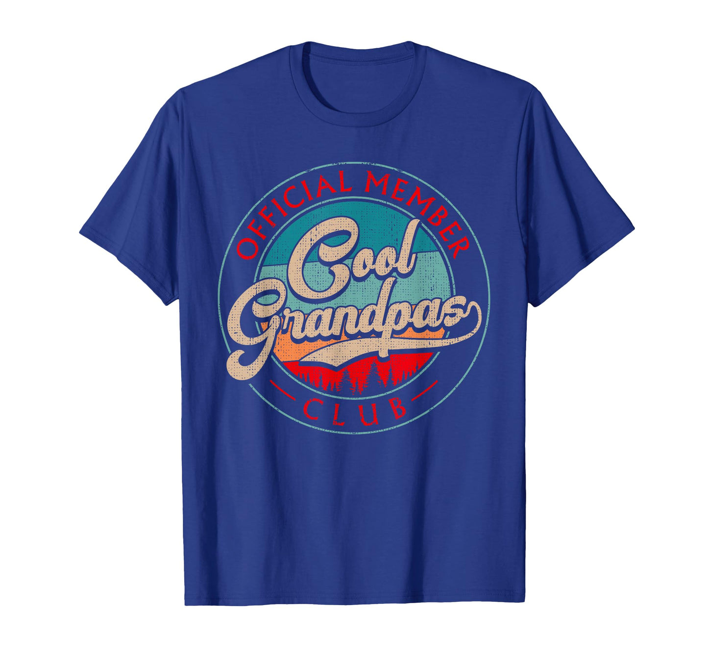 Grandpa Vintage Cool Grandpas Club Official Member Funny T-Shirt