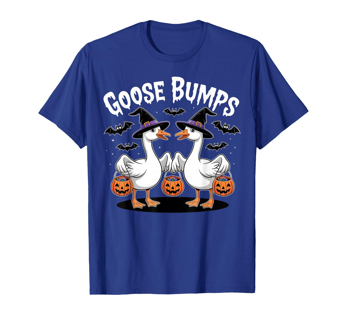 Goose Bumps Witch Goose Funny Halloween Candy Look T-Shirt