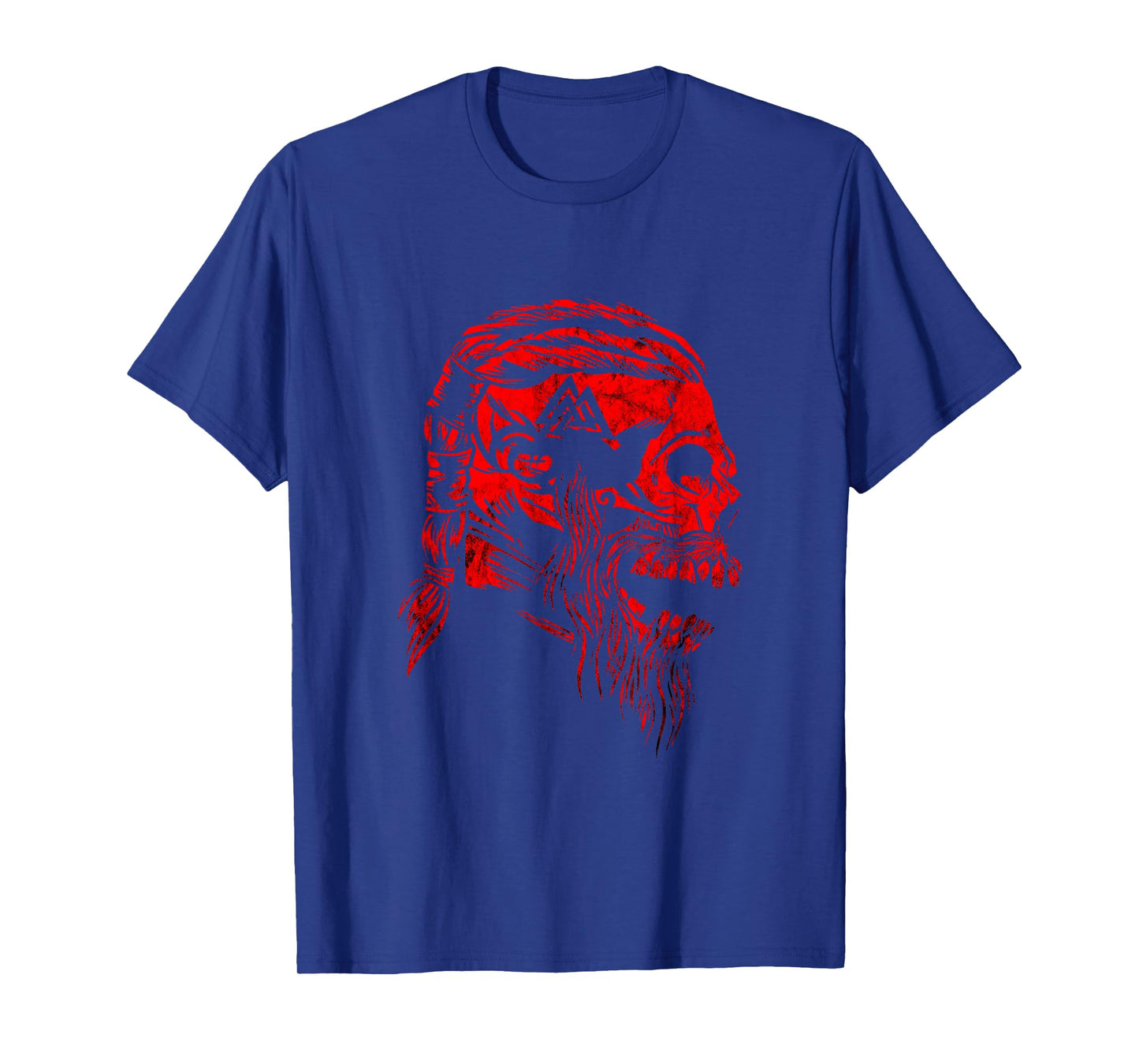 Viking Skull Odin Valhalla Valknut Symbol Viking Warrior T-Shirt