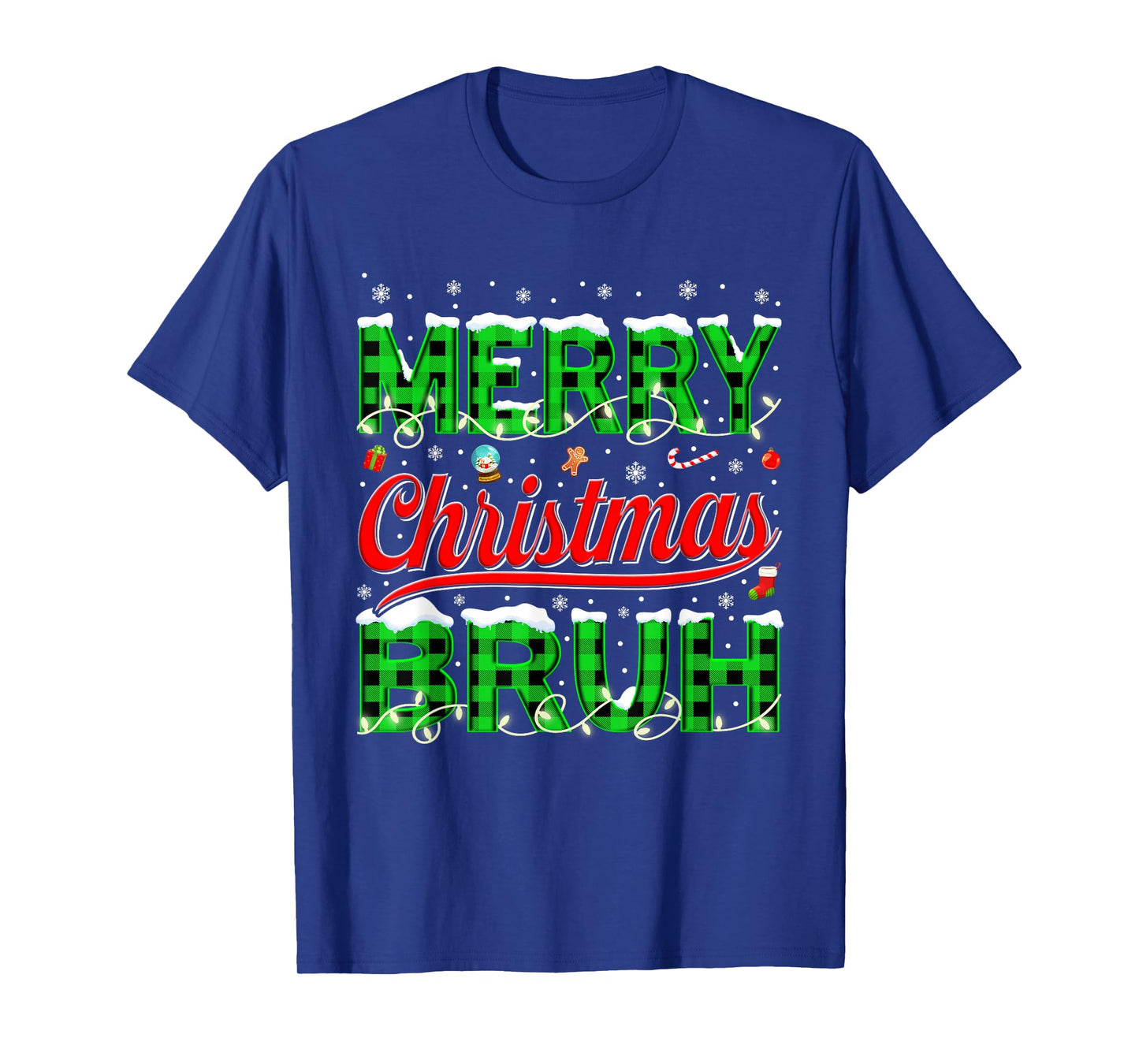 Bruh Meme Funny Saying Bro Greeting Teens Boys Men Christmas T-Shirt