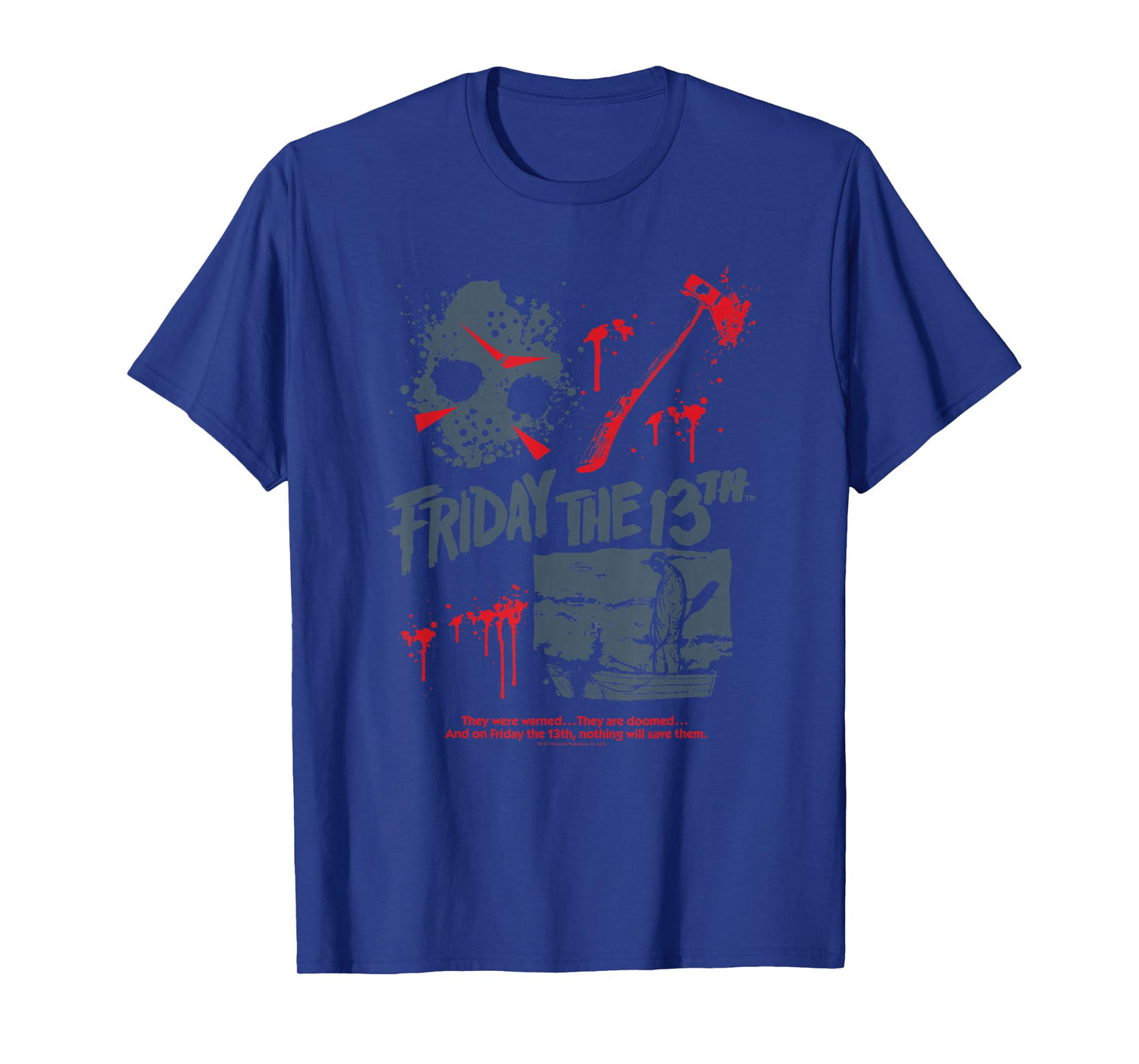 Friday the 13th Jason Mask Bloody Weapon T-Shirt