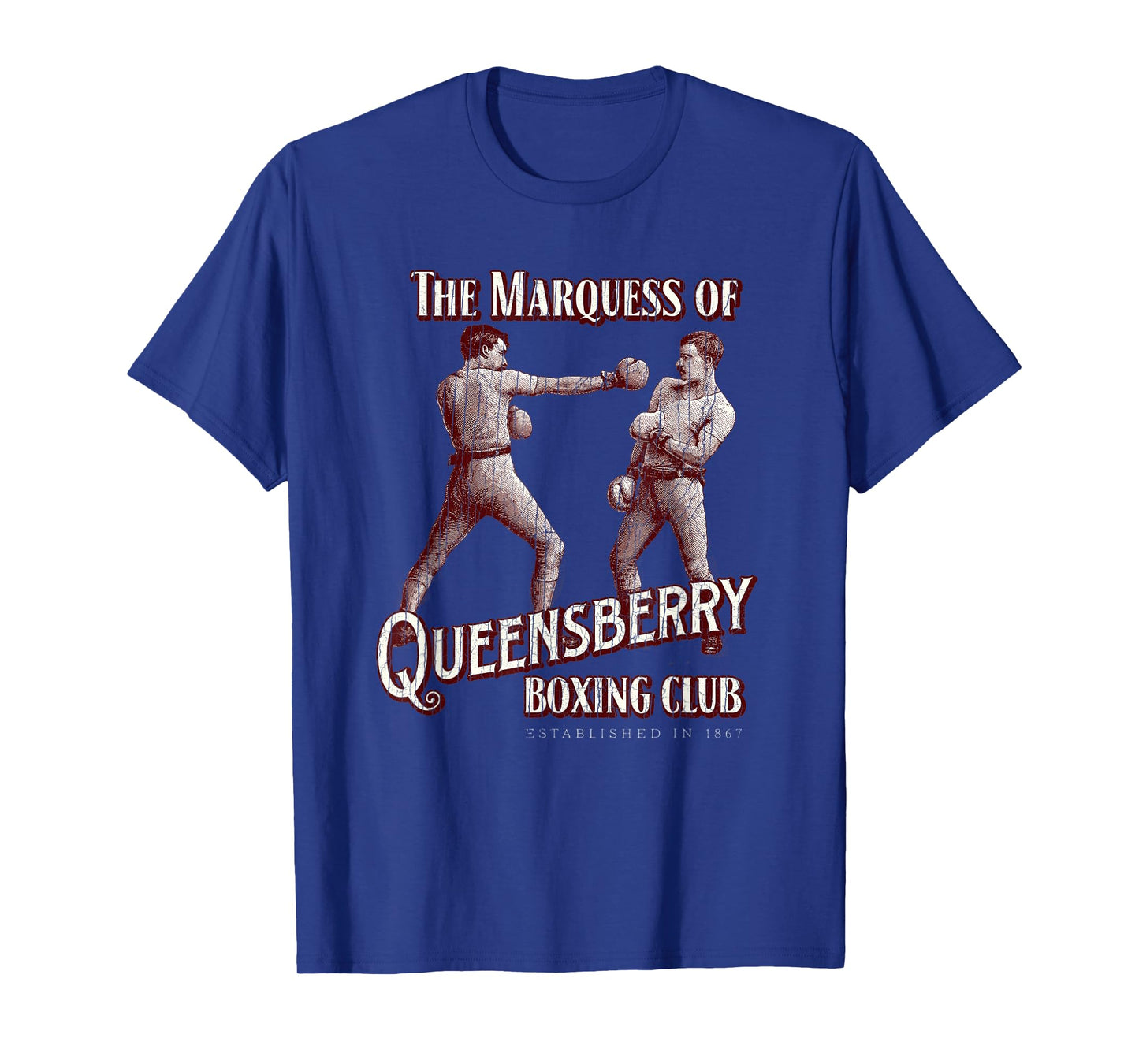 Marquess of Queensberry Boxing Club: Distressed Boxer T-Shirt