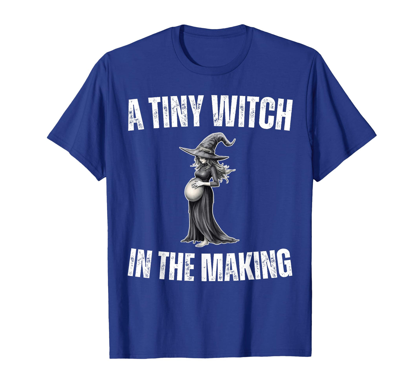 A Tiny Witch in The Making Halloween Pregnancy Announcement T-Shirt