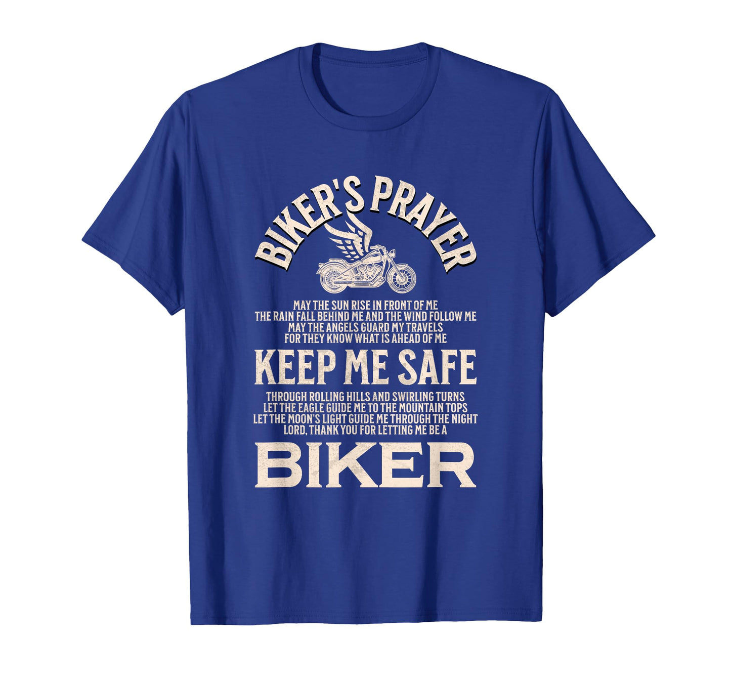 Biker's Prayer Vintage Motorcycle Biker Motorcycling Lovers T-Shirt