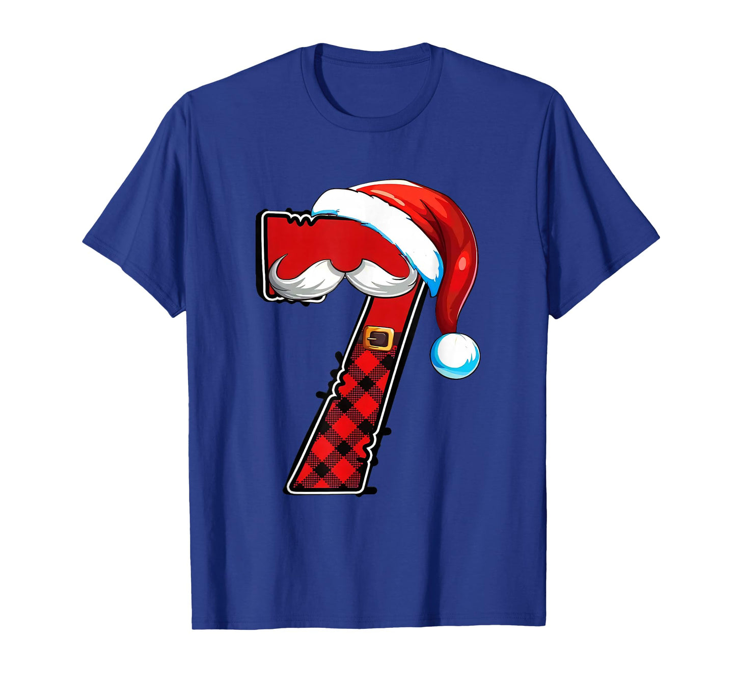 Number 7 Santa Christmas 67 Meme Matching Family Costume T-Shirt