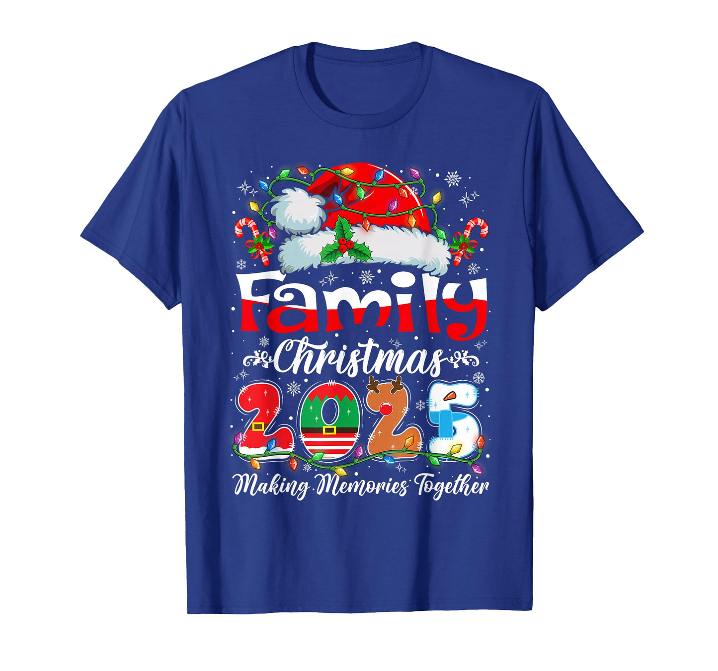 Family Christmas 2025 Matching Outfit Xmas Squad Santa T-Shirt