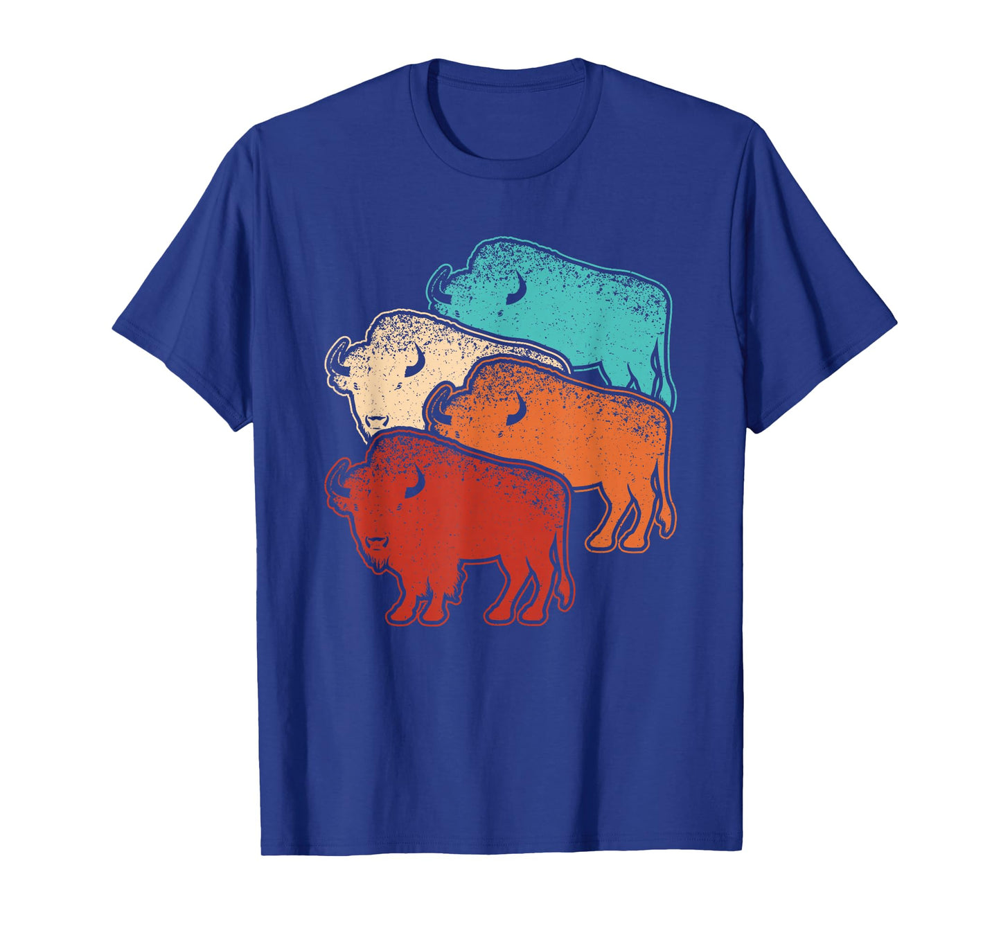 Retro Bison Lover Vintage Buffalo Men Women Kids T-Shirt