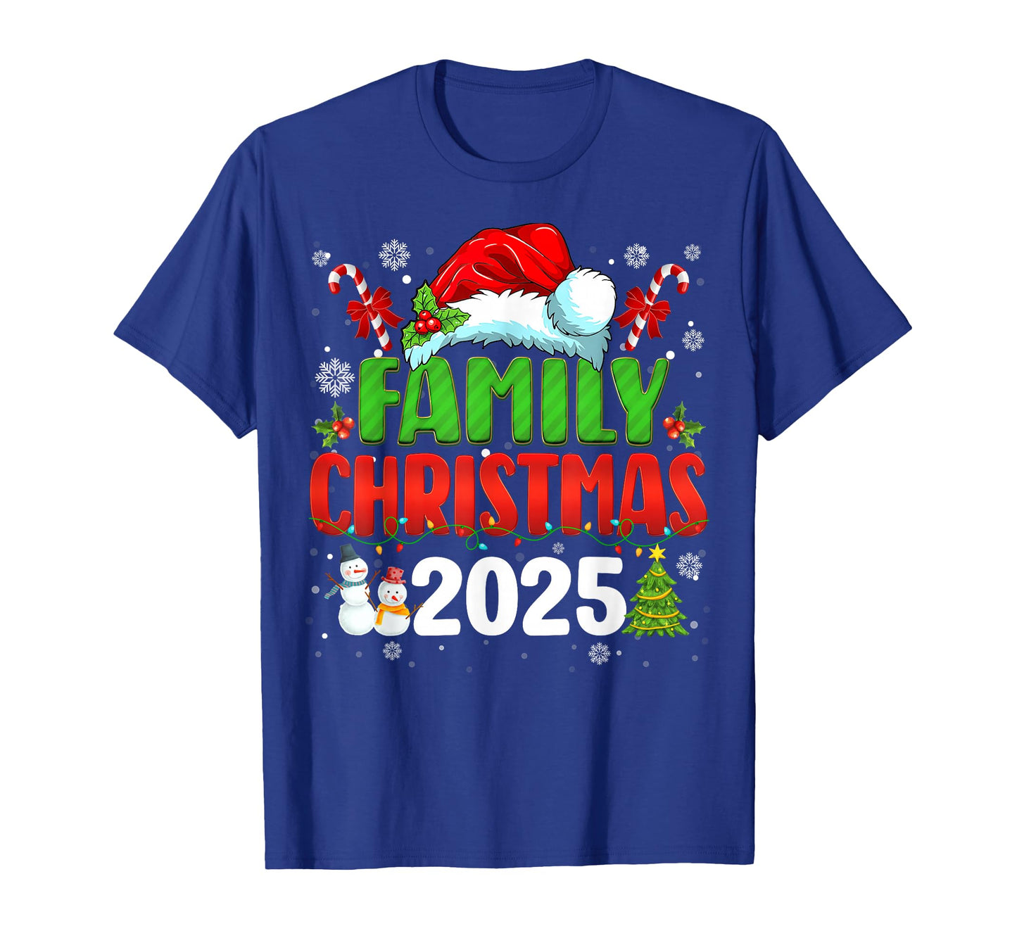 Family Christmas 2025 Matching Outfit Santa Squad Xmas Group T-Shirt