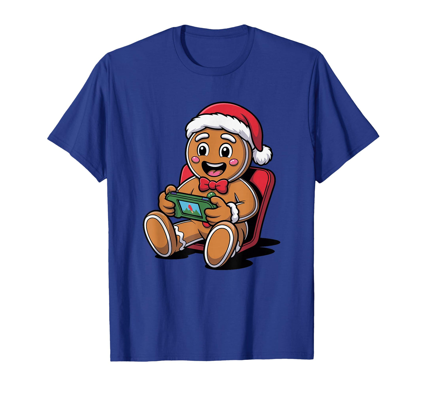 Gingerbread Gamer Christmas Funny Holiday Xmas Pajamas T-Shirt