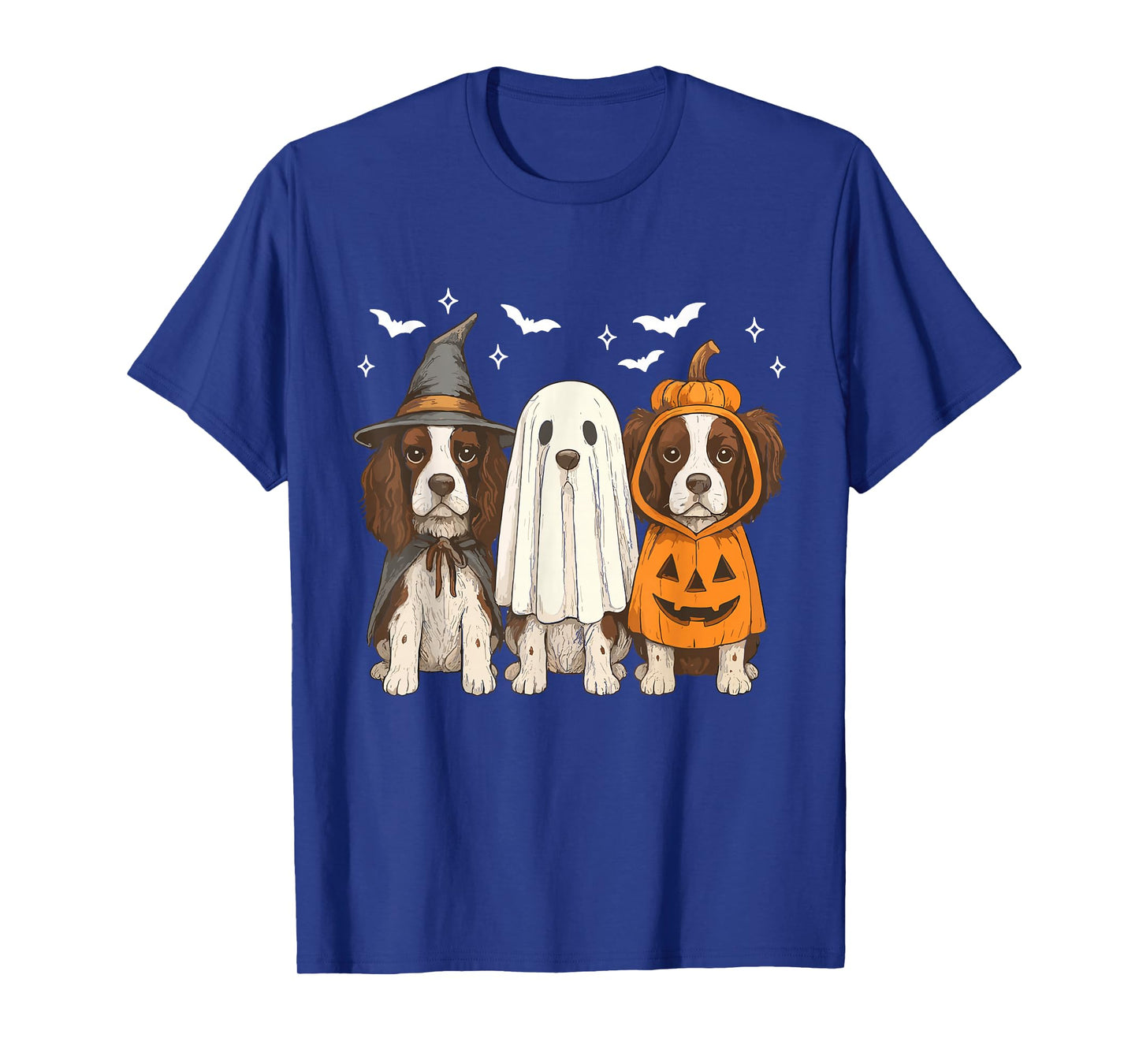 Witch English Springer Spaniel Halloween Springer Spaniel T-Shirt