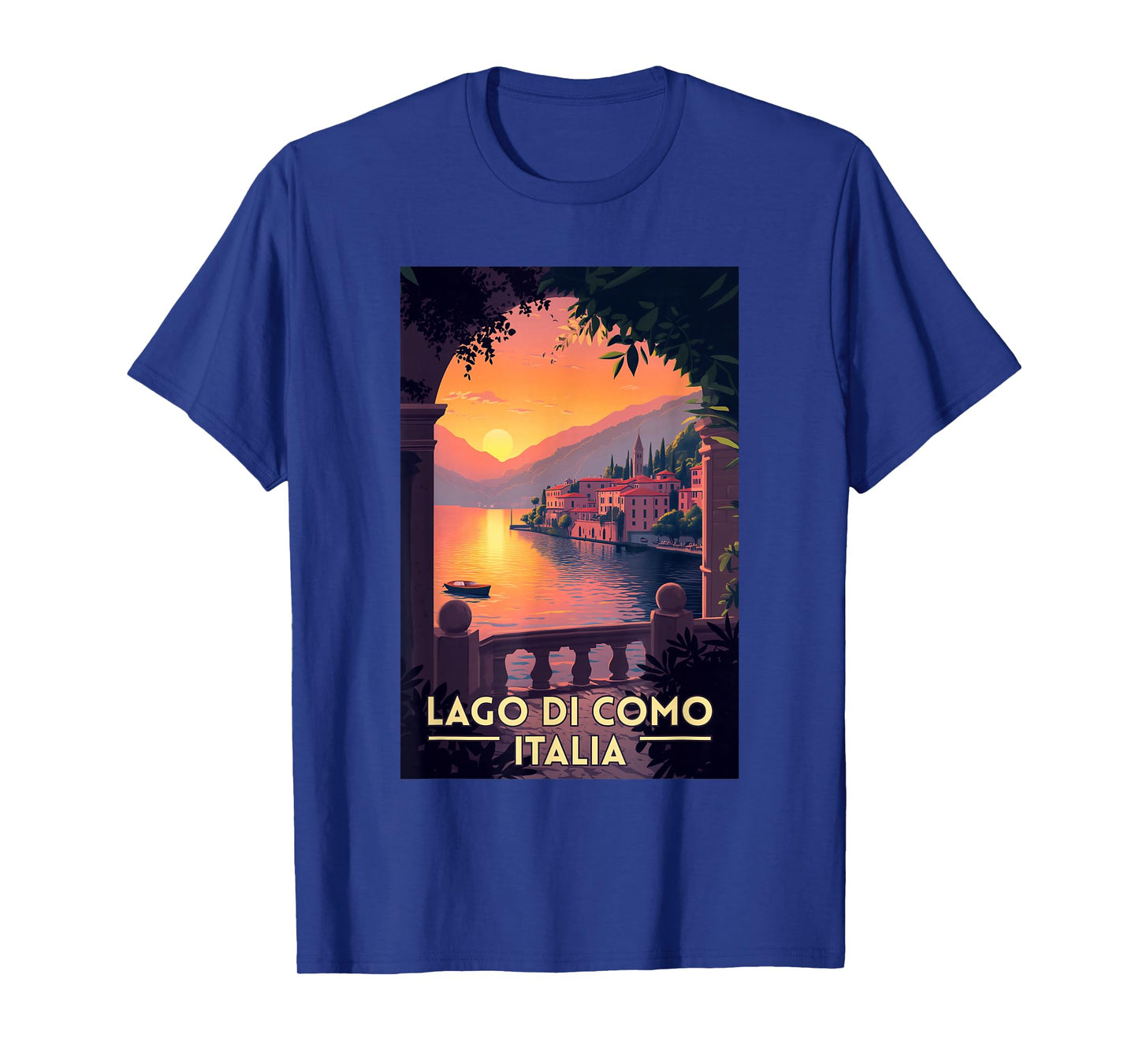 Lake Como Lago di Como Italy Souvenir Retro T-Shirt