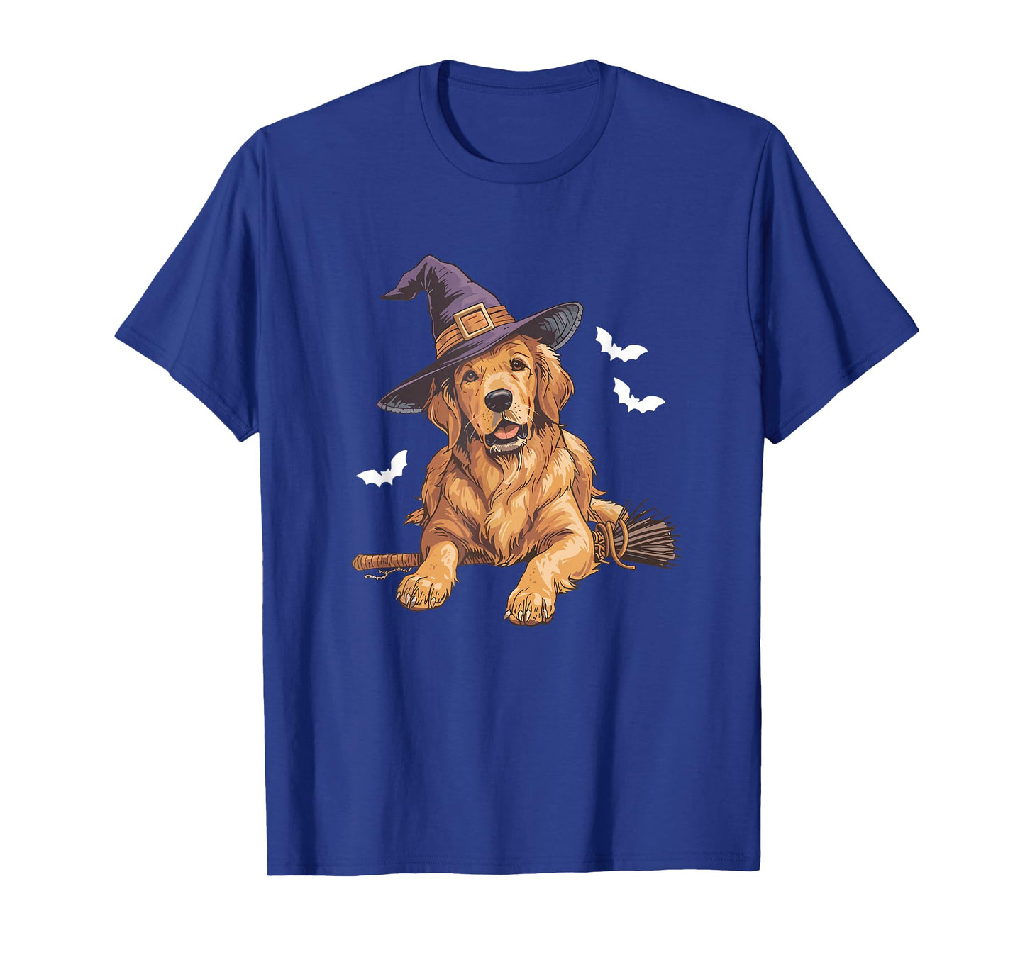Witch Golden Retriever Halloween Golden Retriever Dog Mom T-Shirt