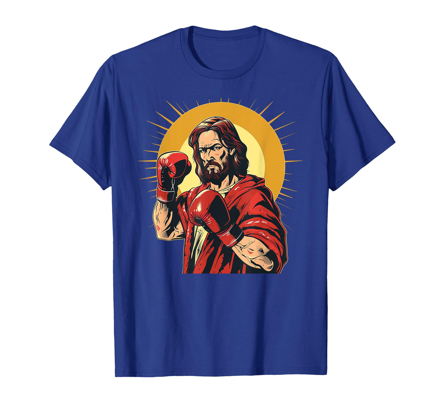 Lord Jesus and God in boxing ring Costume for Sports Fans T-Shirt