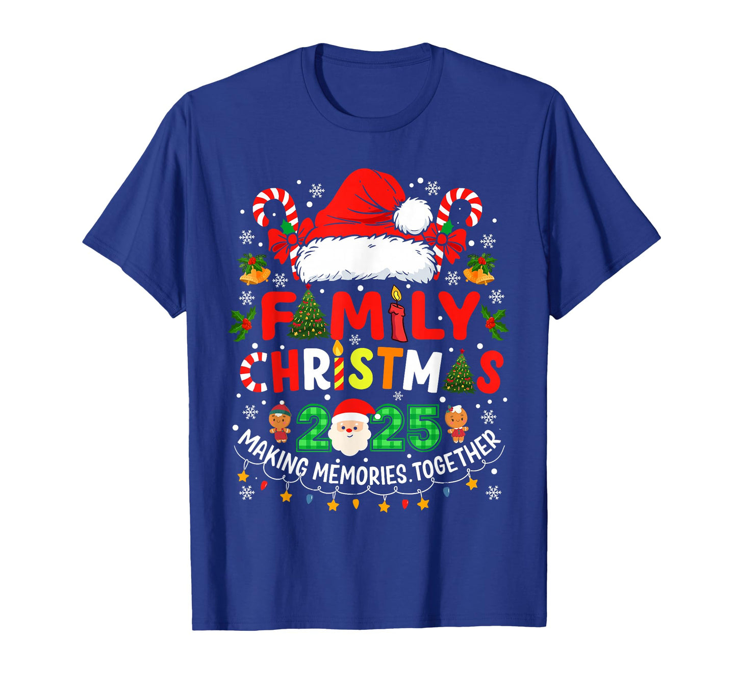 Family Christmas 2025 Matching Outfit Xmas Squad Santa T-Shirt