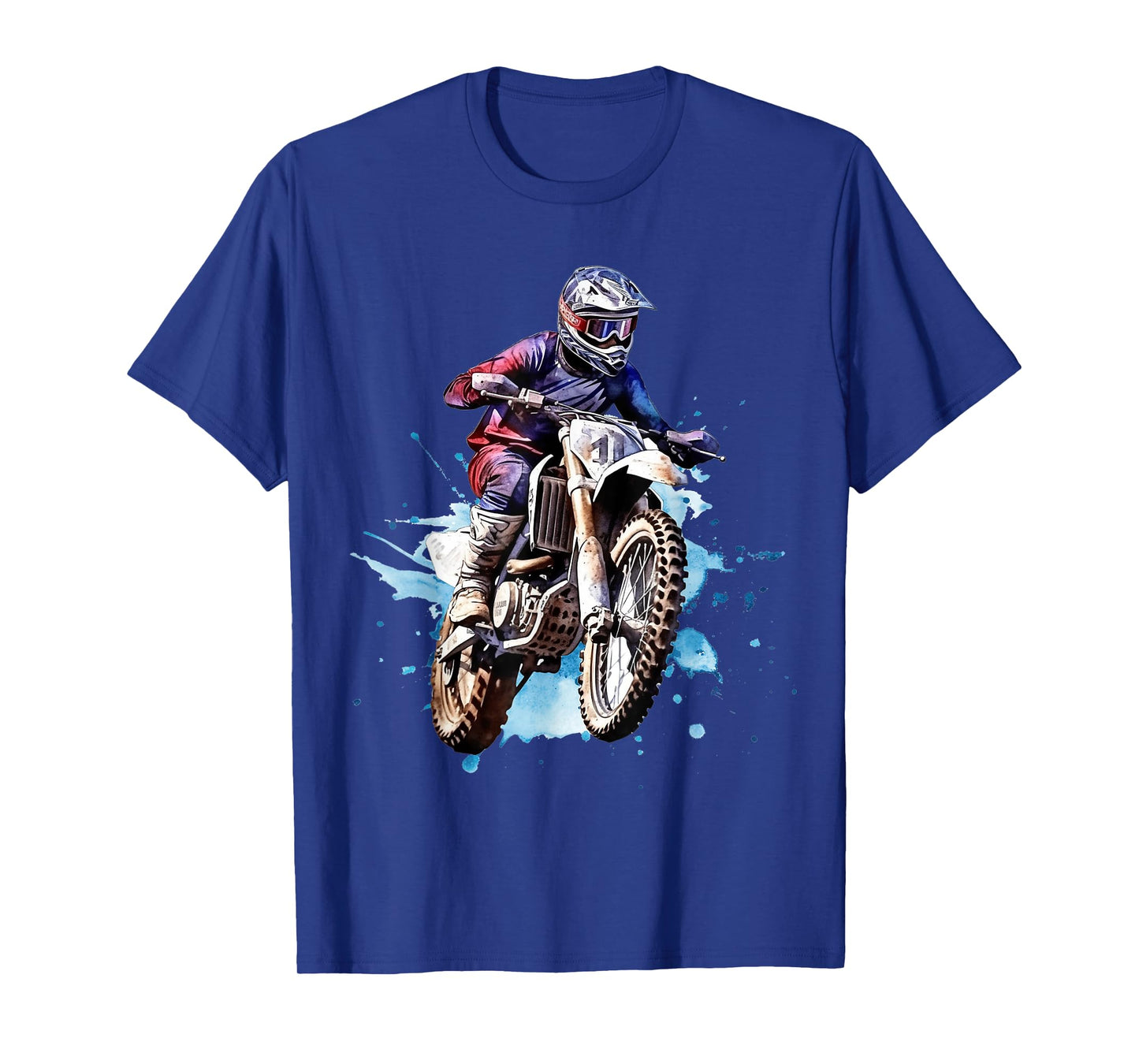 Dirt Bike USA Flag Vintage Motocross Riders Freestyle T-Shirt