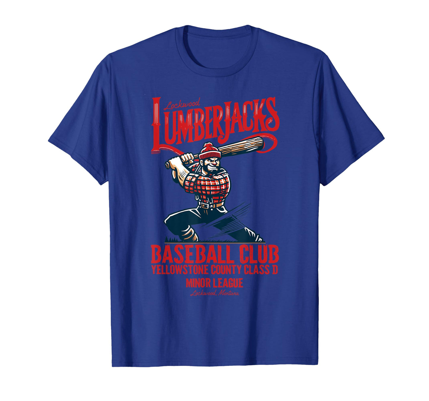 Lockwood Lumberjacks Retro Minor League Baseball Team T-Shirt