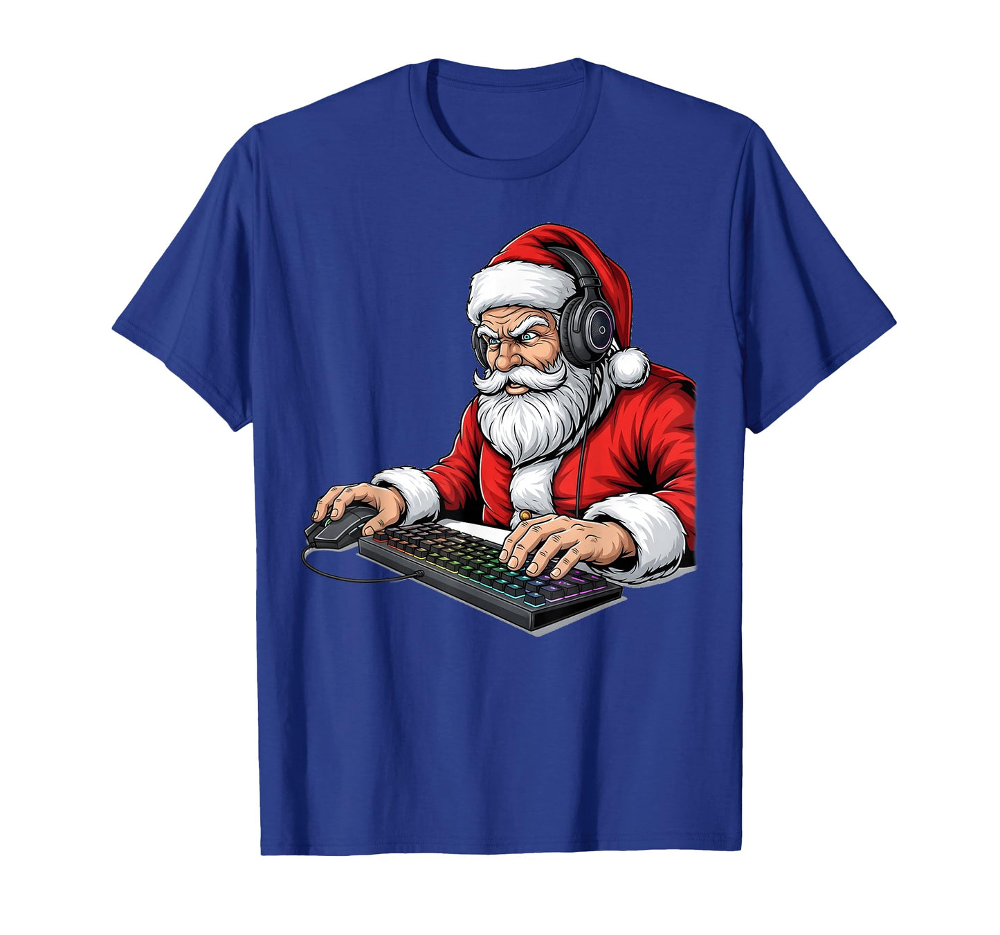 Gamer Santa Video Games Christmas Funny Xmas Boys Gaming T-Shirt