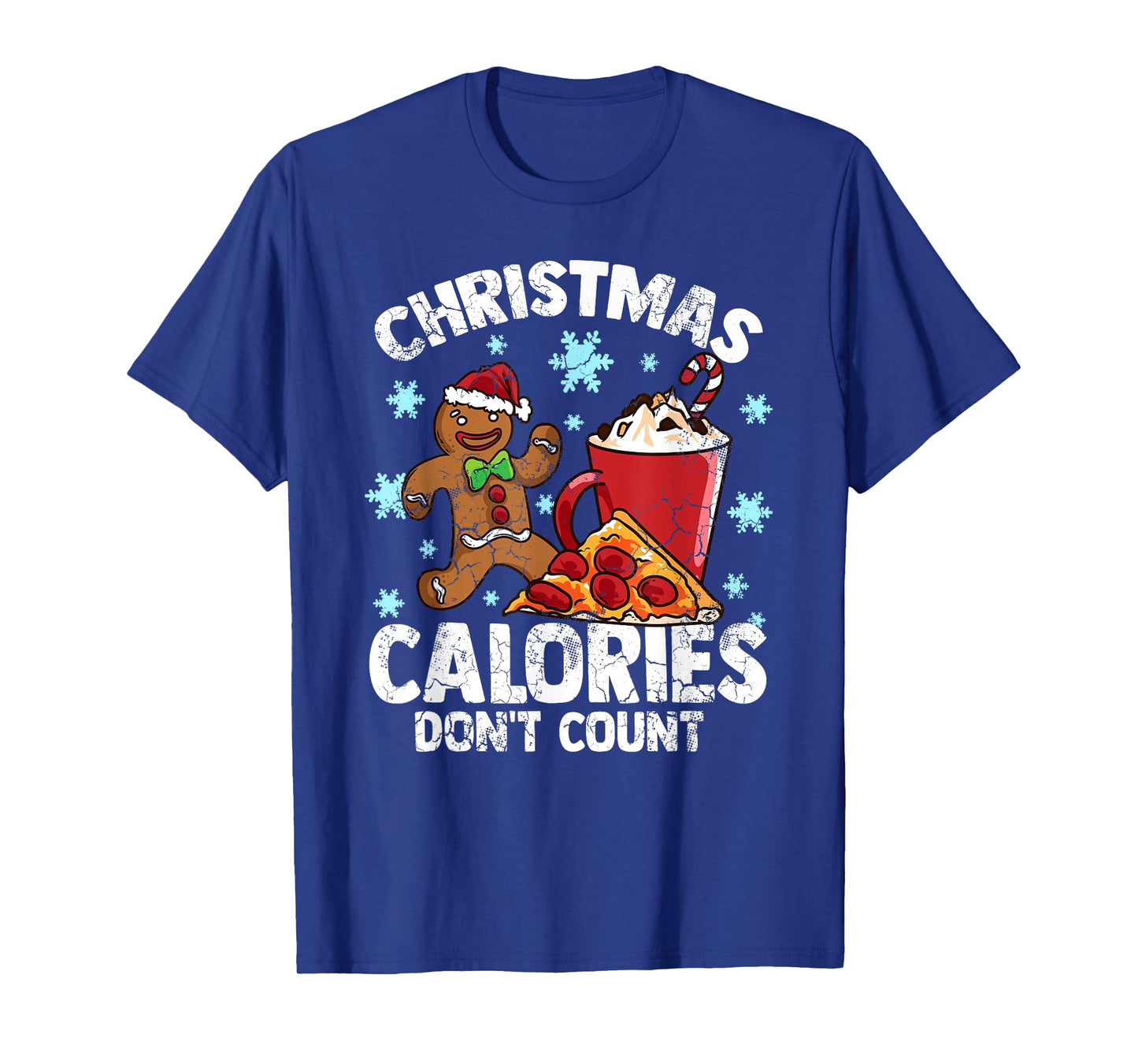 Christmas Calories Don't Count Diet Workout Gym Exercise T-Shirt