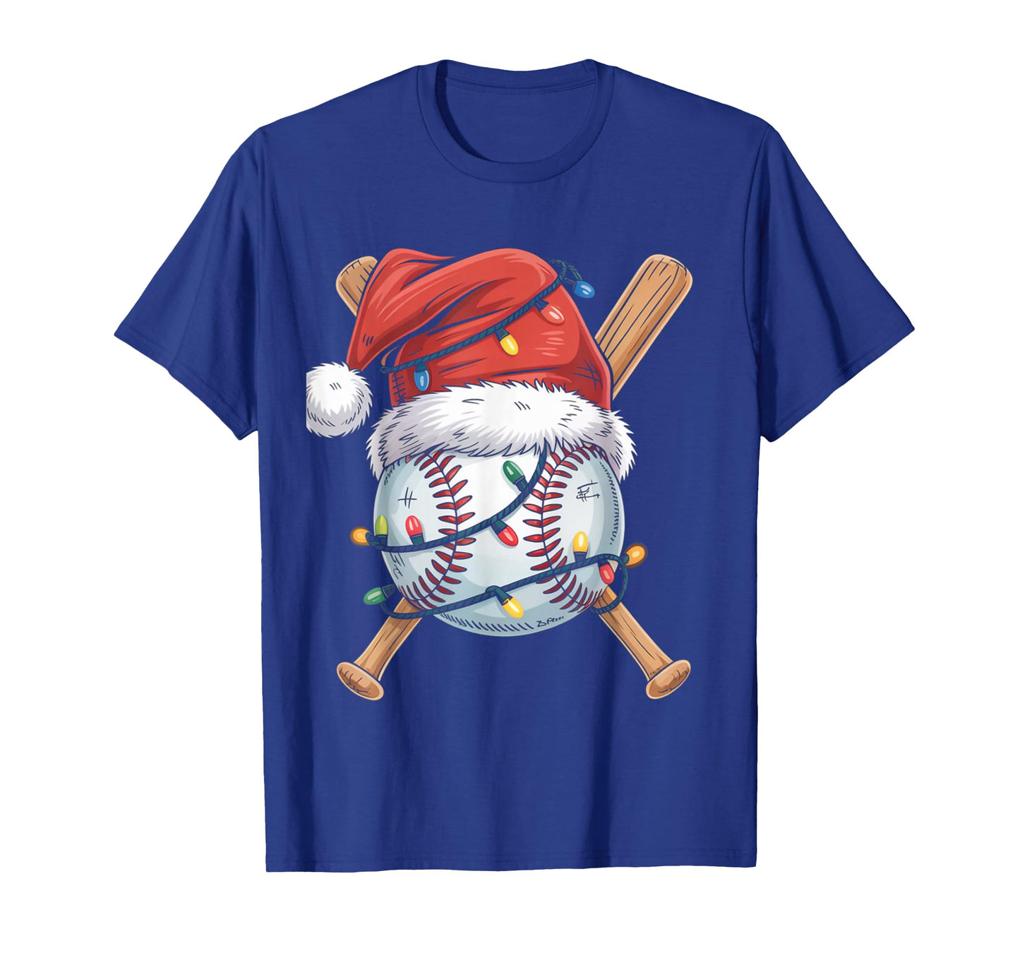 Santa Sports Design for Men Boys Christmas Baseball Player T-Shirt