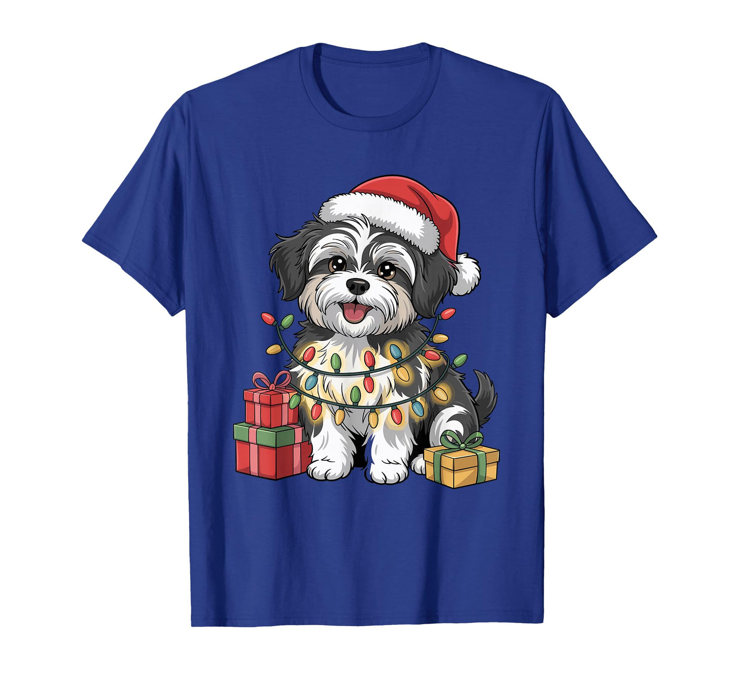 Cute Havanese Santa Hat Christmas Xmas Dog Lovers Holiday T-Shirt