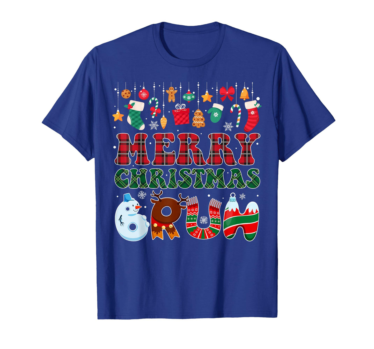 Bruh Christmas Red Plaid Xmas Men Teen Boys Funny Christmas T-Shirt