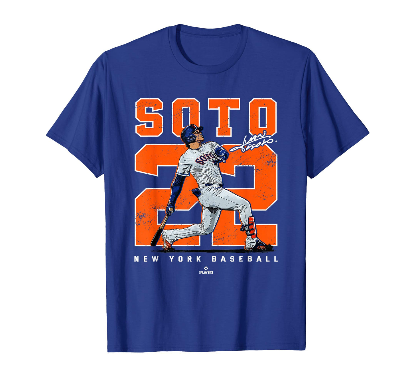 Number & Portrait Juan Soto New York Baseball MLBPA T-Shirt