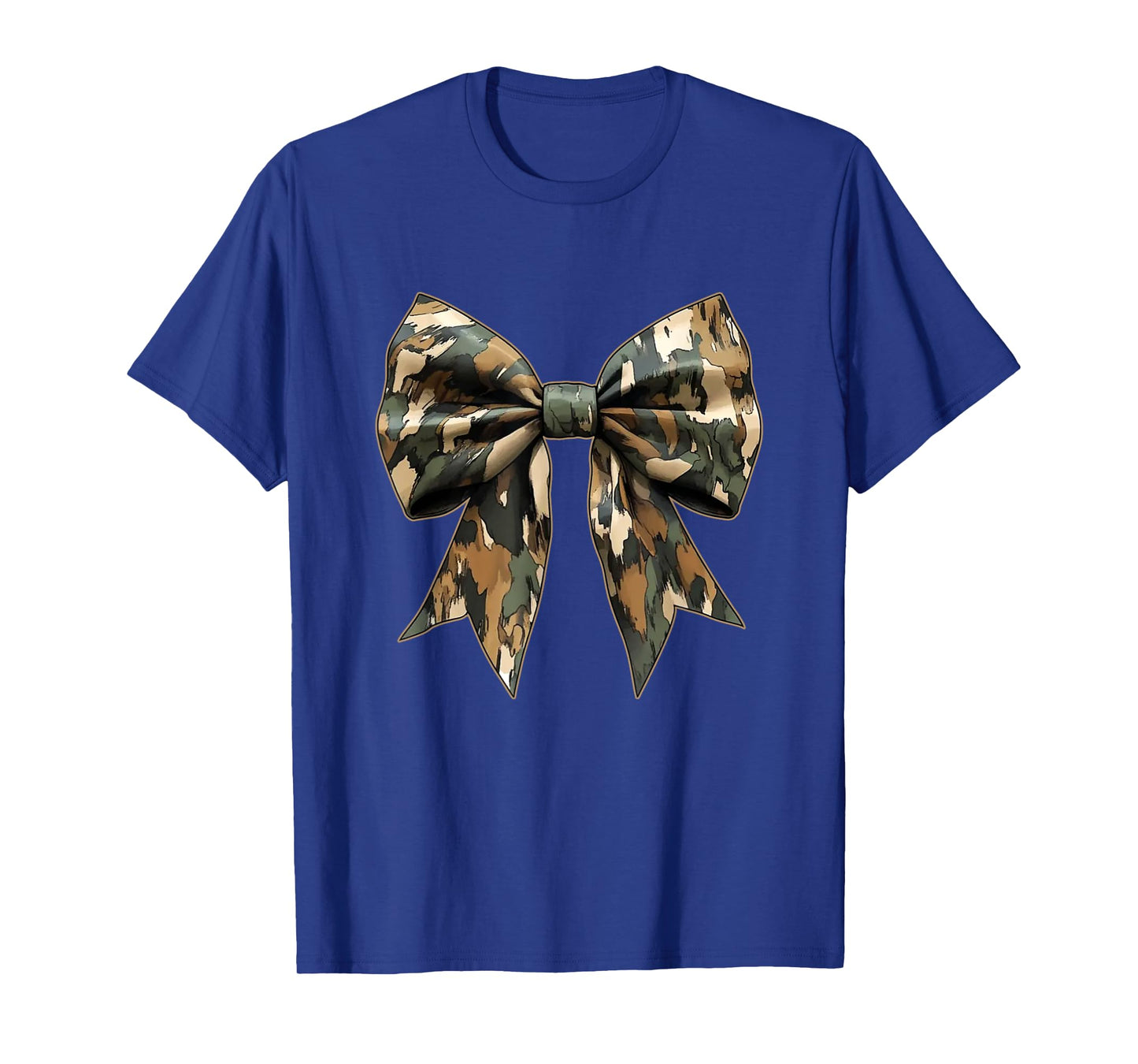 Camouflage Girls Camo Bow Camo Coquette Bow Hunting Women T-Shirt