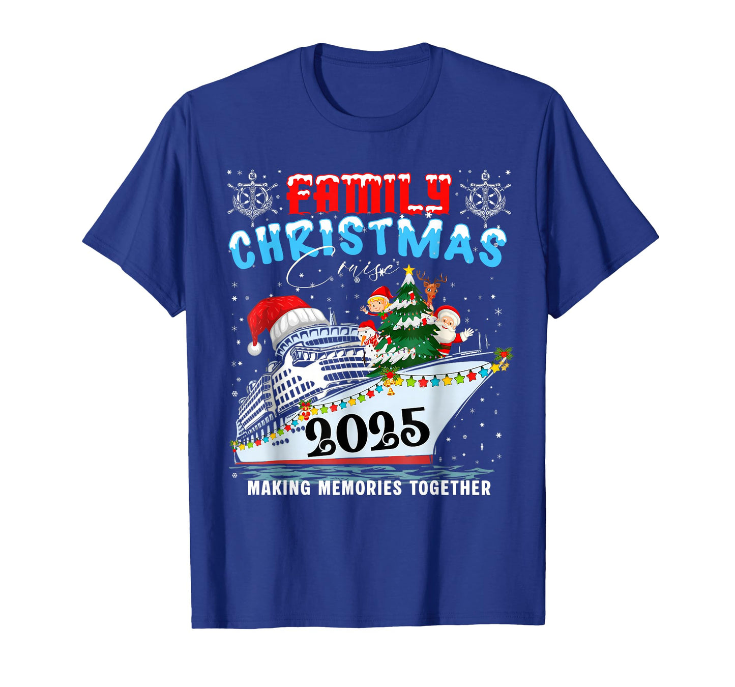 Family Christmas Cruise 2025 Matching Family Cruise Holiday T-Shirt
