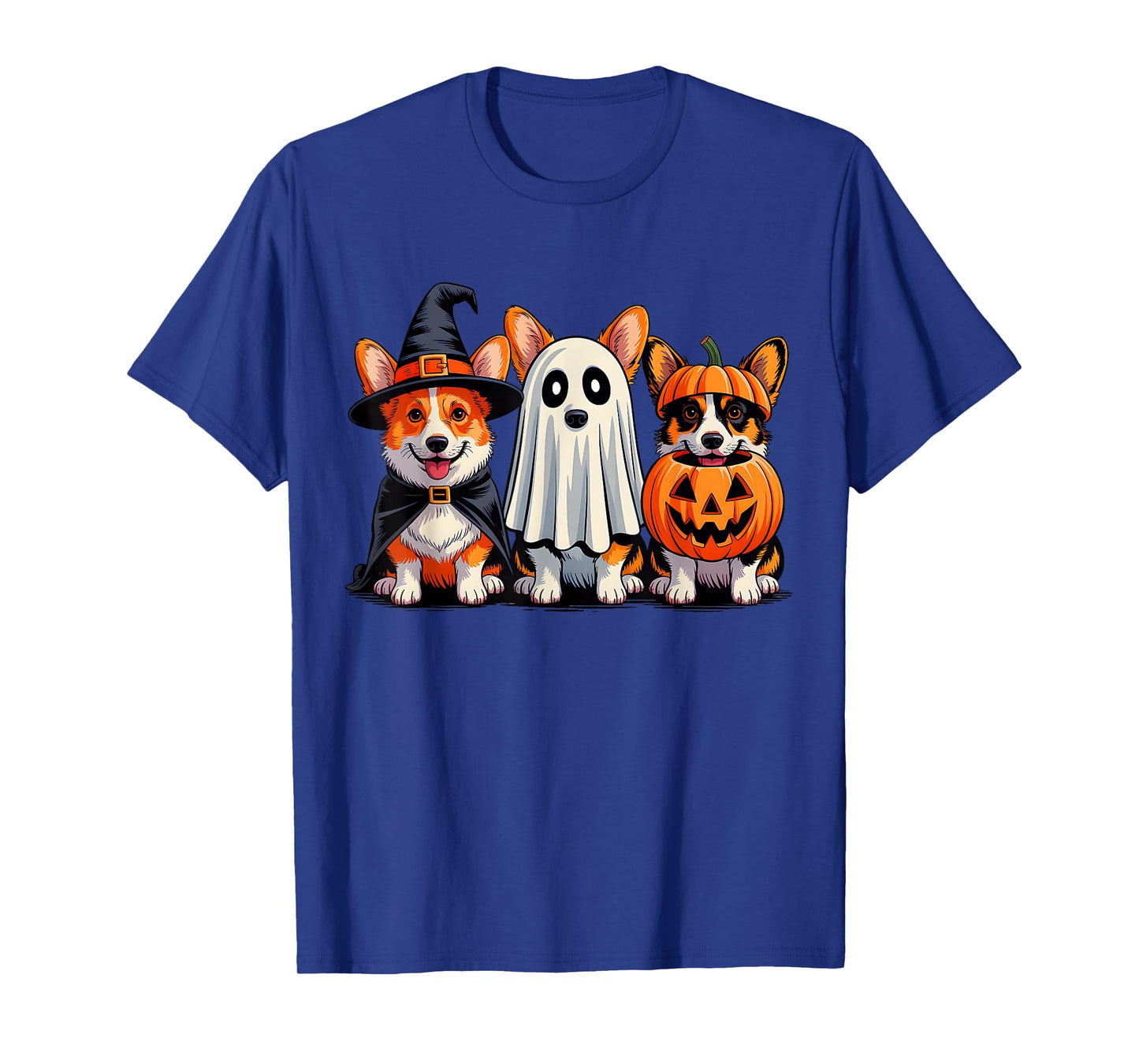 Corgi Halloween Funny Dog Lover Pumpkin Witch Ghost Boo T-Shirt