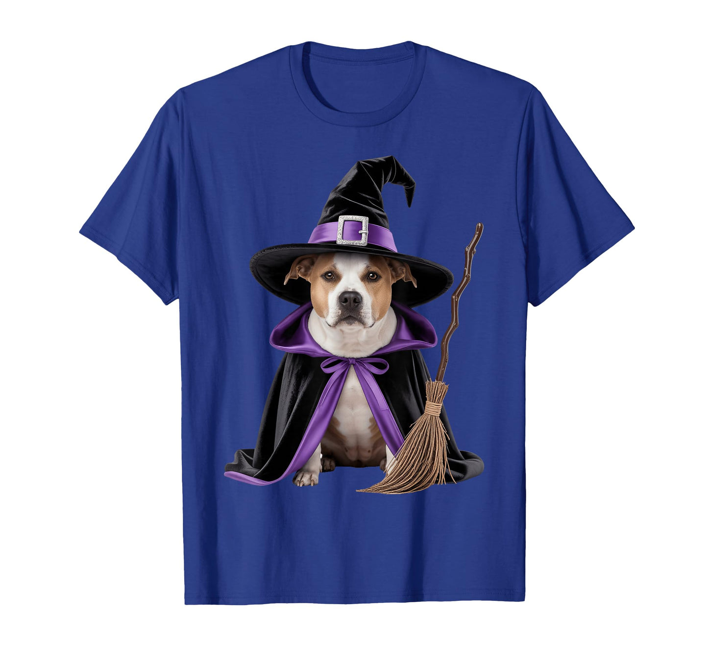 Pitbull Witch Halloween T-Shirt