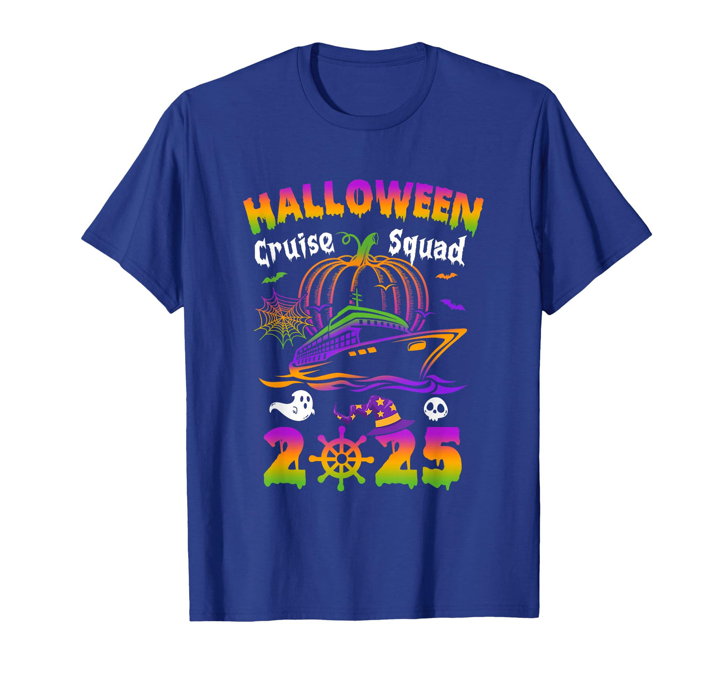 Halloween Cruise Squad 2025 Pumpkin Spooky Season Family T-Shirt