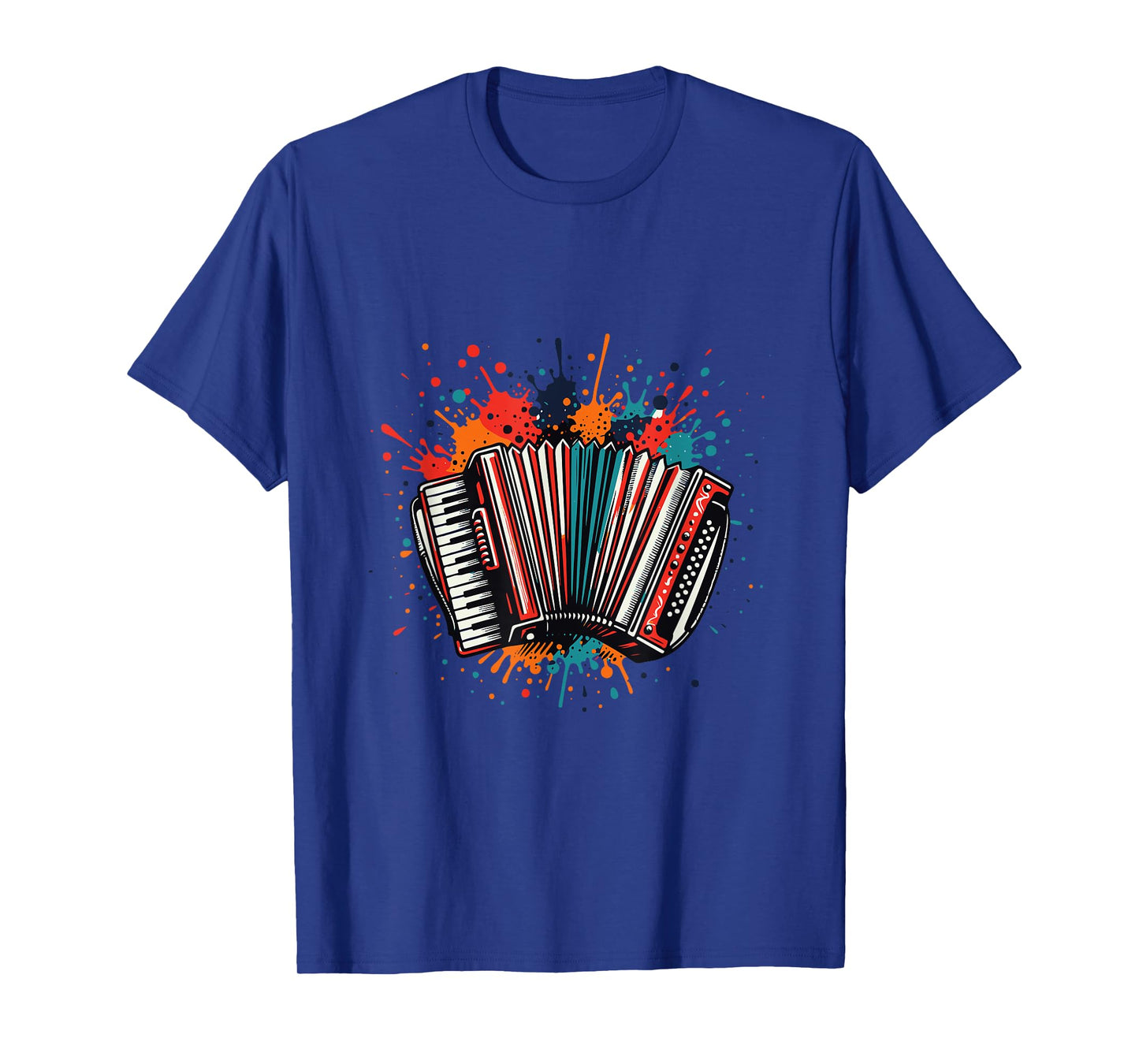 Retro Accordion Player Graphic Apparel for Music Lovers T-Shirt