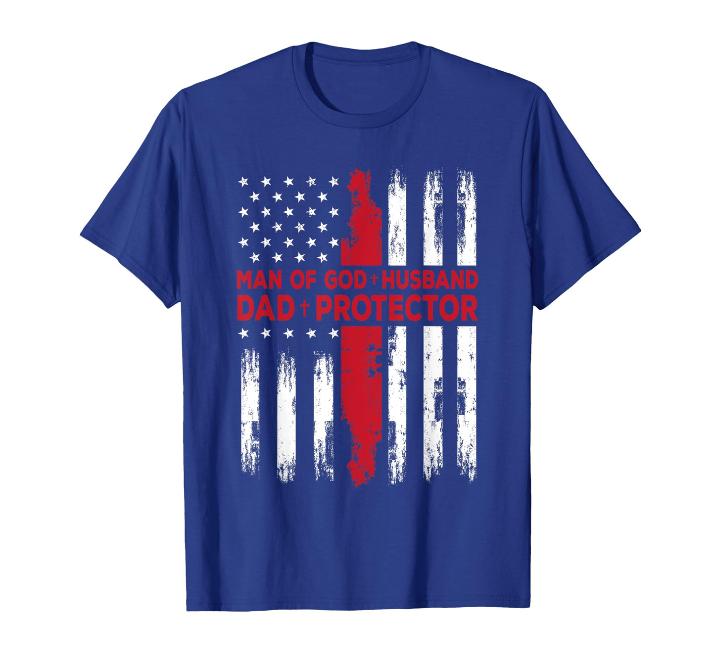 Jesus God Religious Man of God Husband Dad Protector T-Shirt