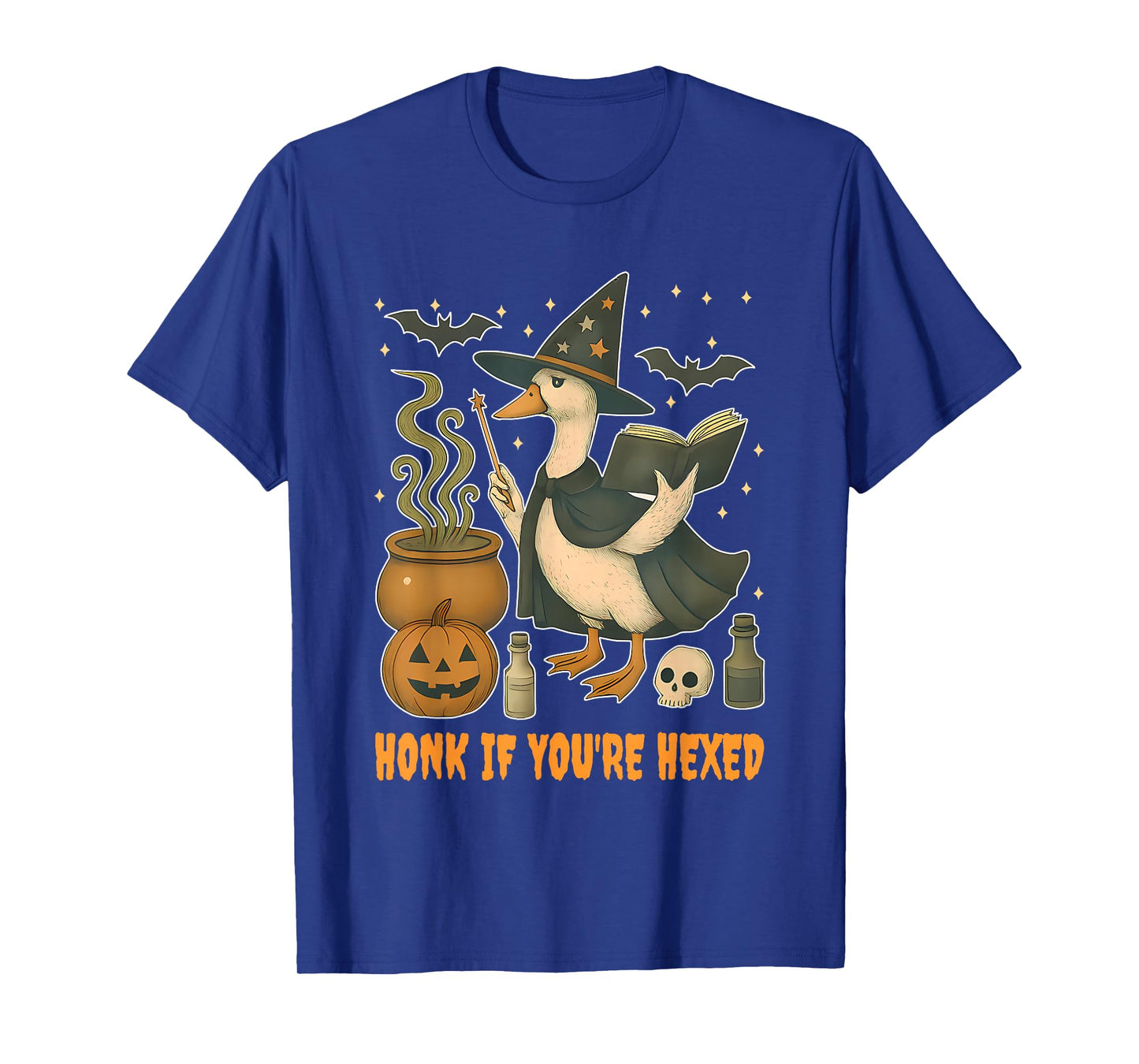 Honk If You're Hexed Funny Witchy Halloween Design T-Shirt