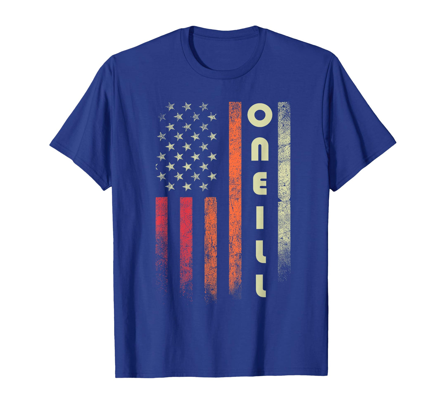 ONEILL Surname Funny Retro Vintage Birthday American Flag T-Shirt