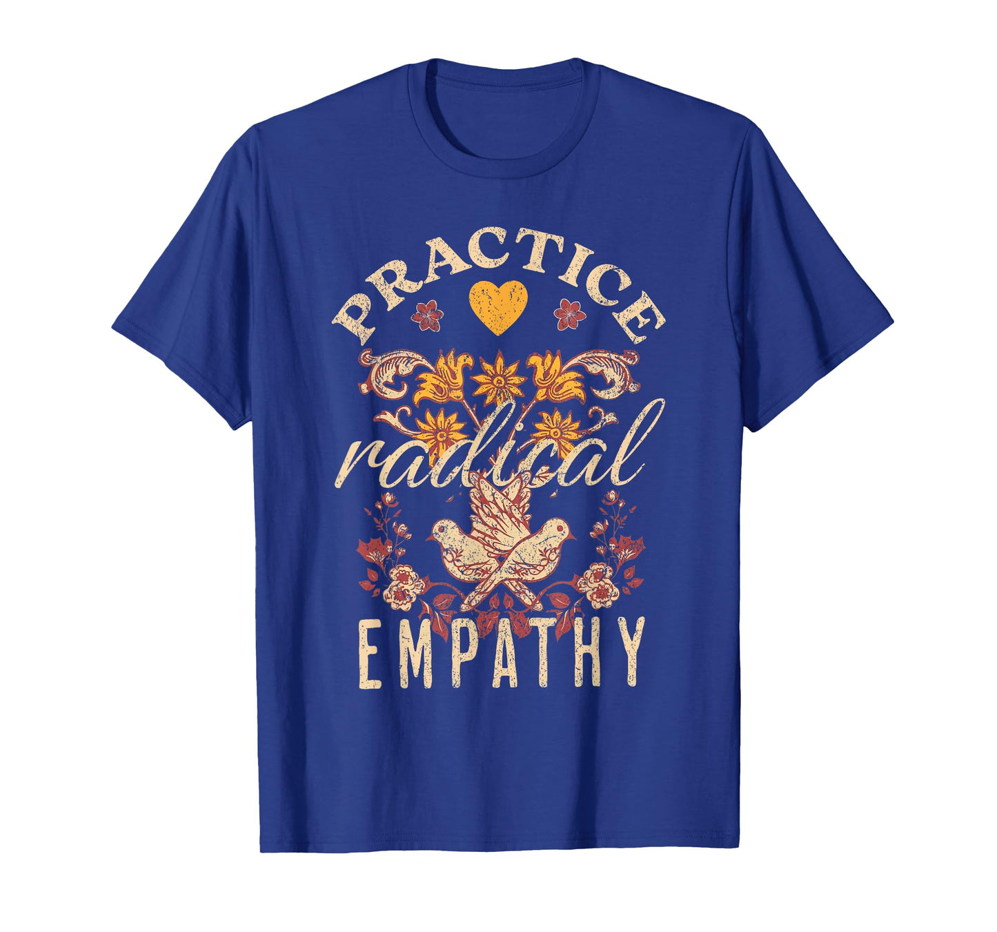 School Counselor Vintage Aesthetic Practice Radical Empathy T-Shirt