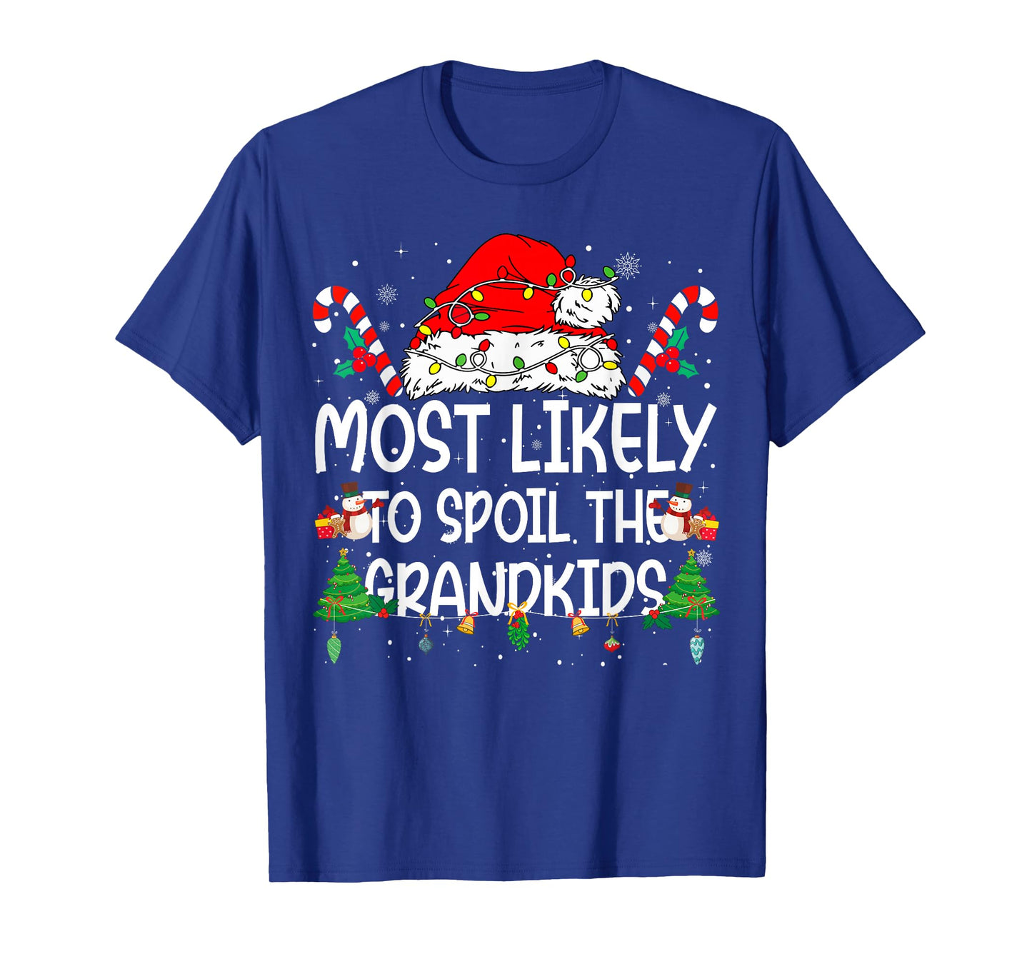 Family Matching Xmas Most Likely to Spoil The Grandkids T-Shirt