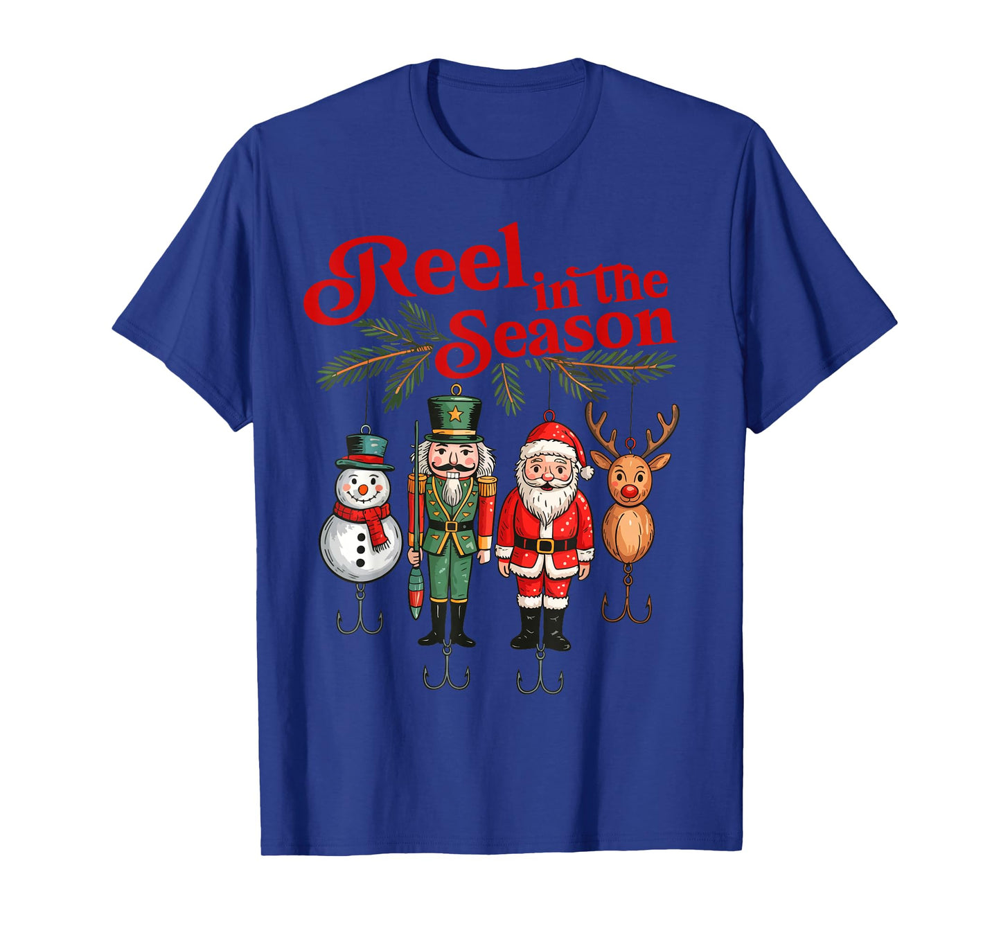 Reel in The Season Christmas Fishing T-Shirt