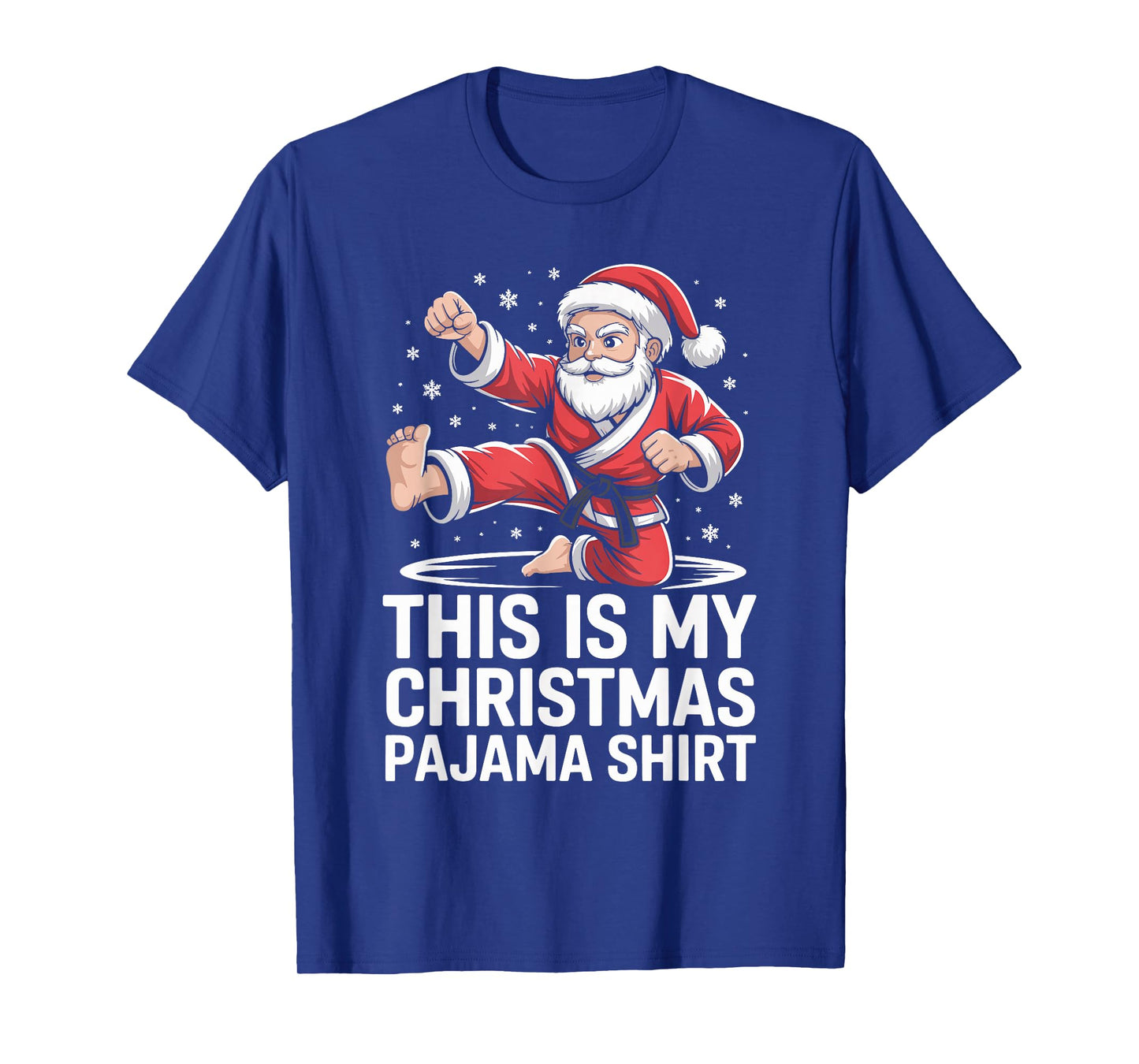 Funny Santa Claus Karate Christmas Martial Arts for Men T-Shirt