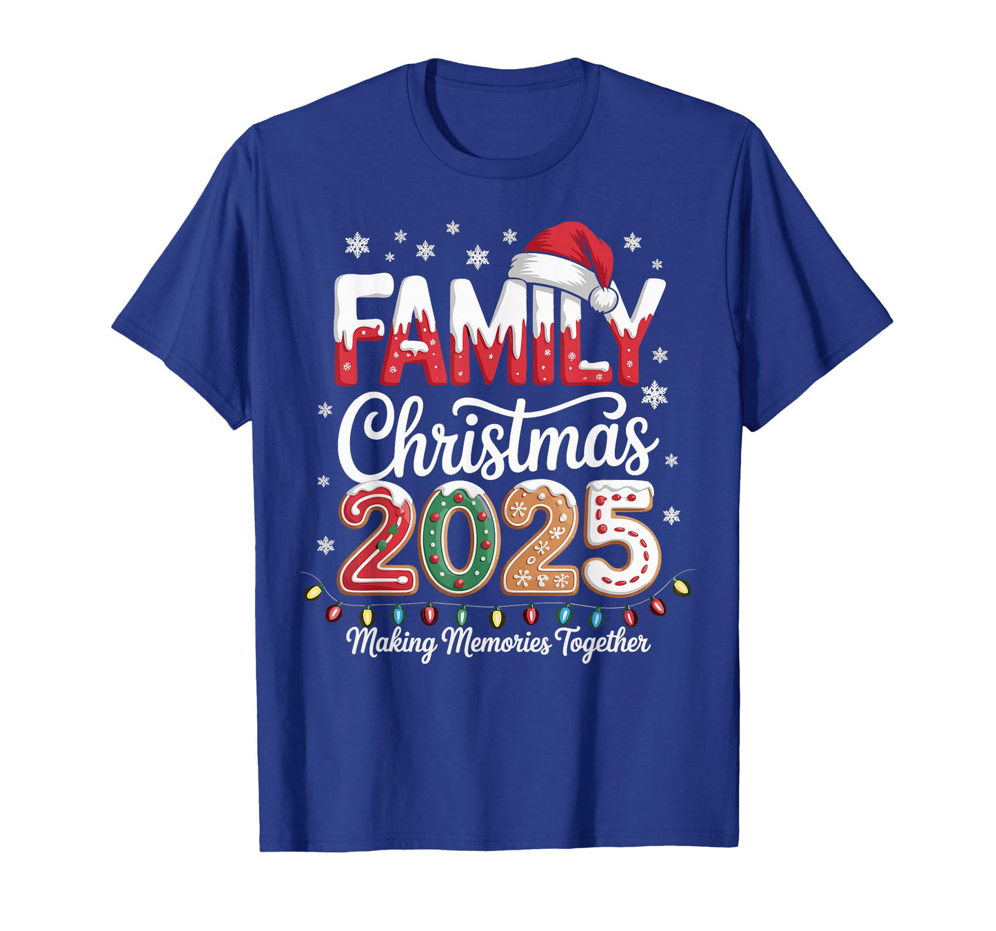 Family Christmas 2025 Funny Matching Outfit Xmas Squad Santa T-Shirt