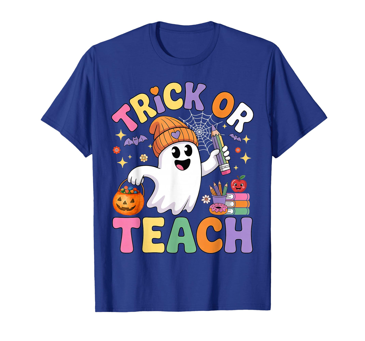 Trick or Teach Halloween Funny Teacher Halloween Costumes T-Shirt
