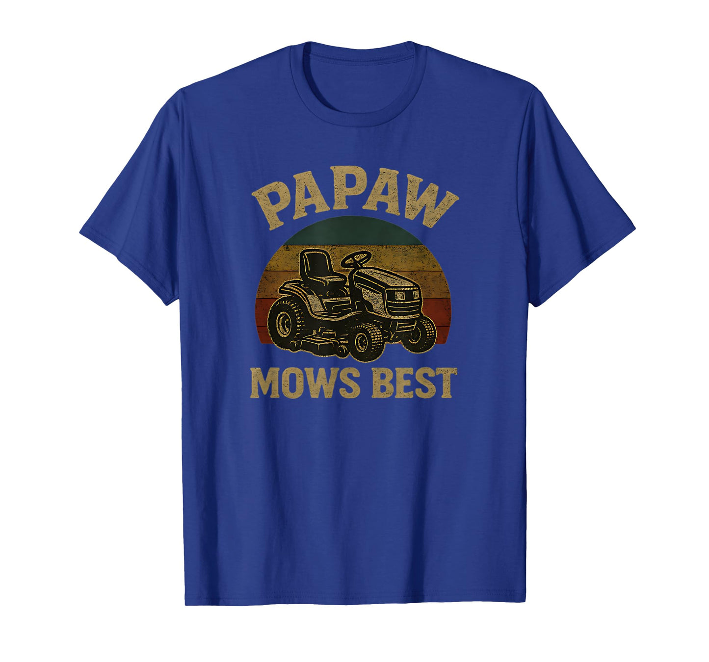 Papaw Mows Best Funny Retro Lawn Mowing T-Shirt