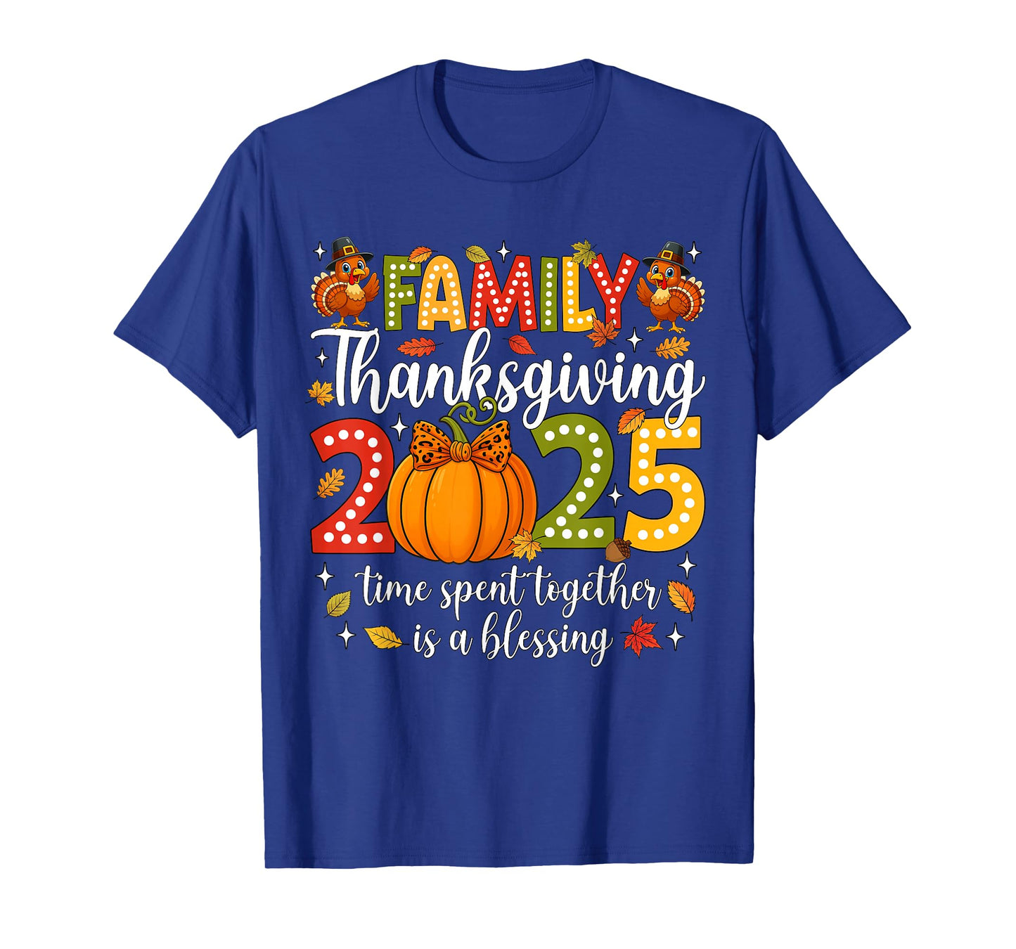Family Thanksgiving 2025 Thanksgiving Crew Turkey Matching T-Shirt